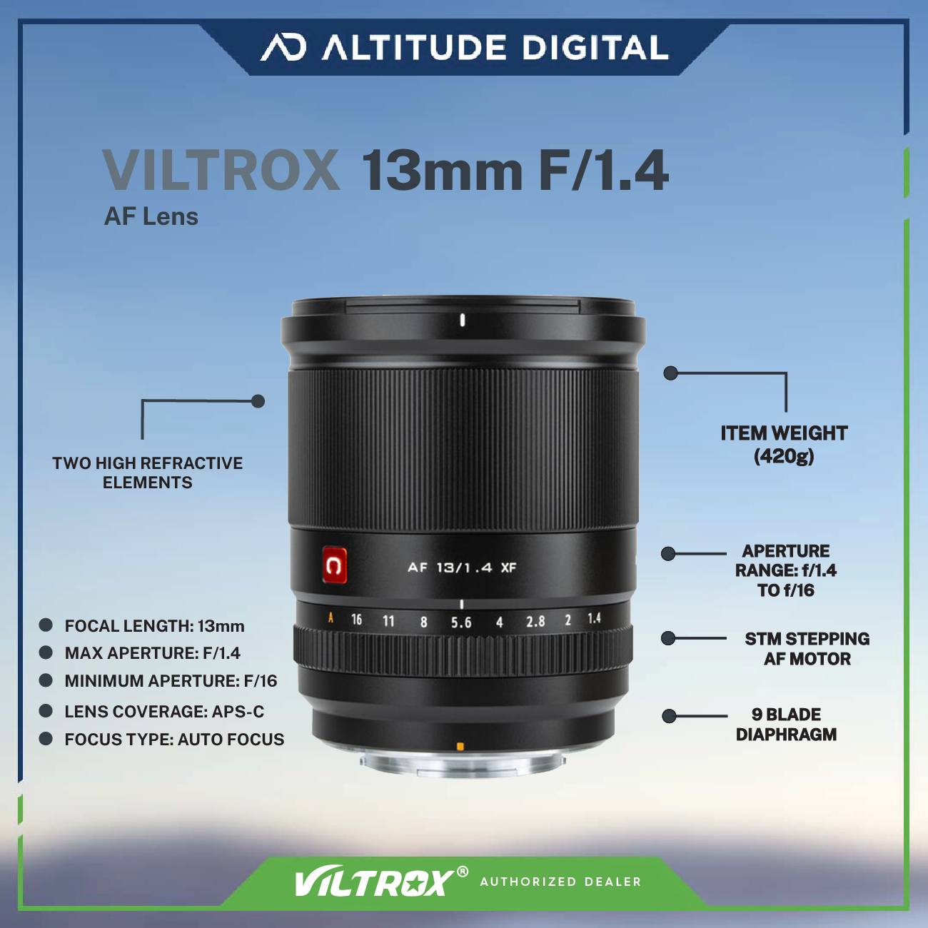 Viltrox AF 13mm f/1.4 Lens
