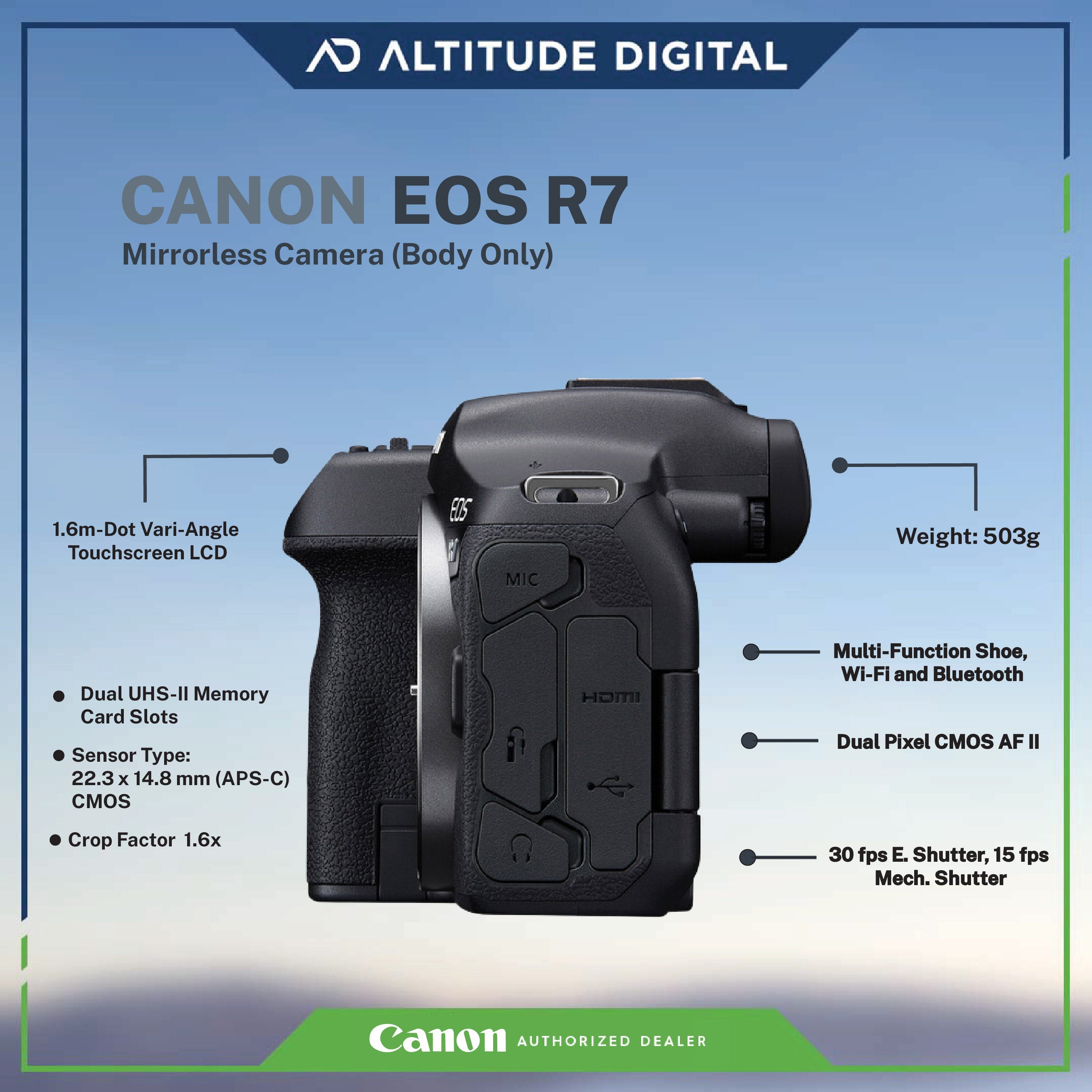 Canon EOS R7 Body Mirrorless Camera