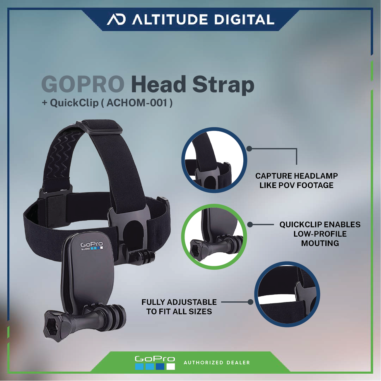 GoPro Head Strap + QuickClip