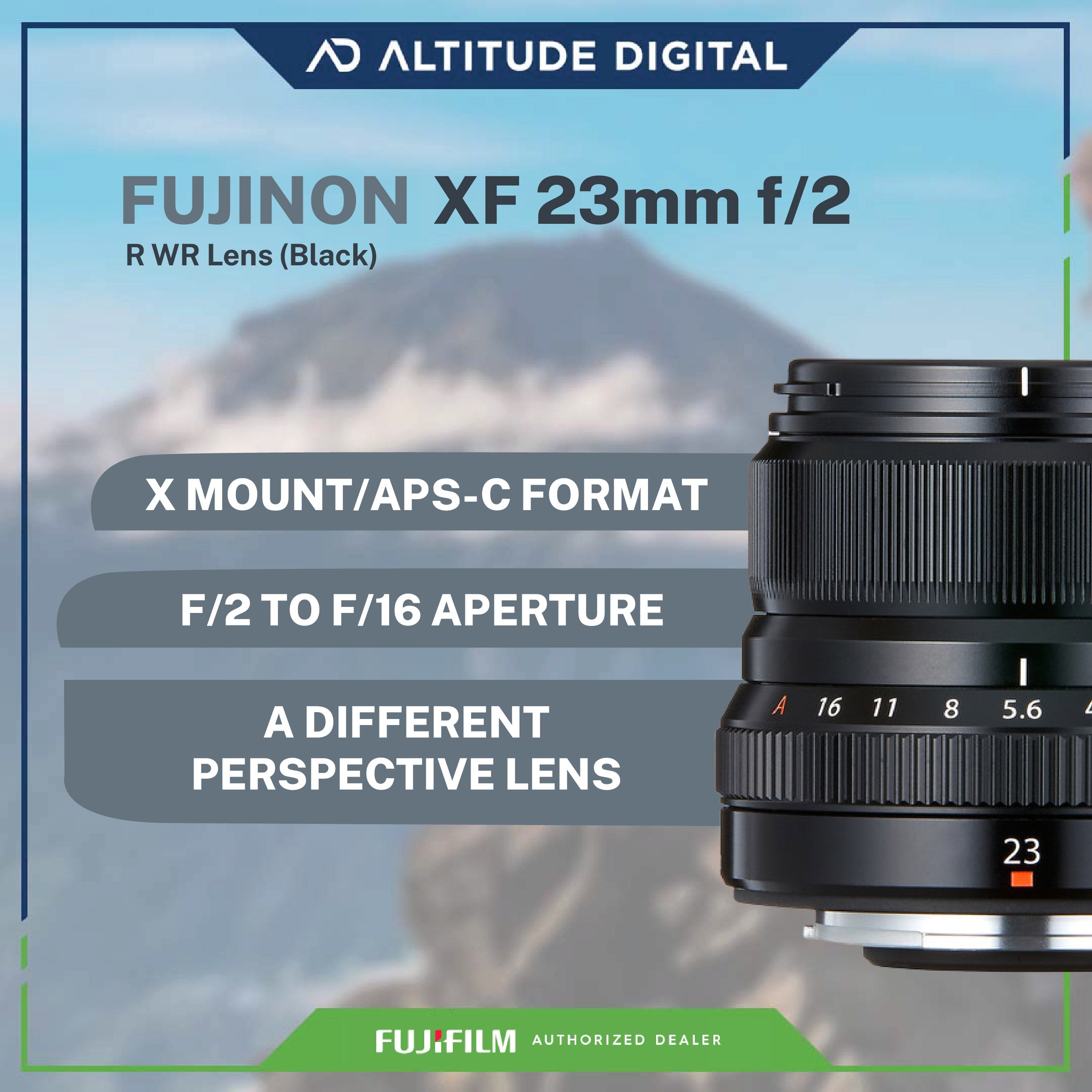 FUJINON XF 23mm F2 R WR