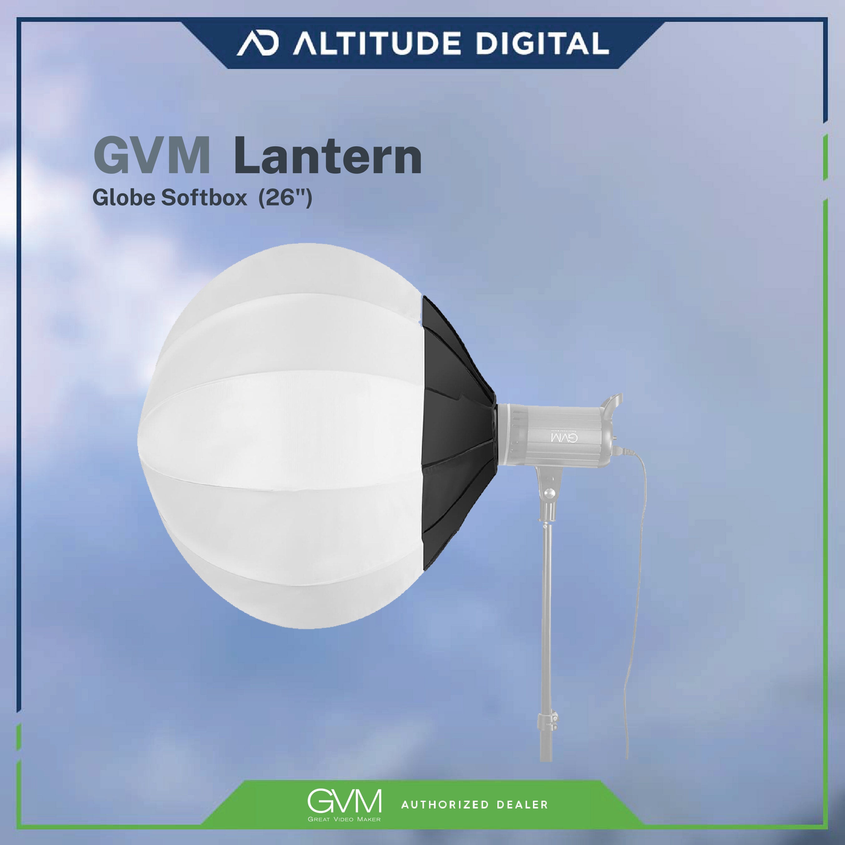 GVM Lantern Globe Softbox for P80S / G100W / RGB-150S / LS-150D (26")