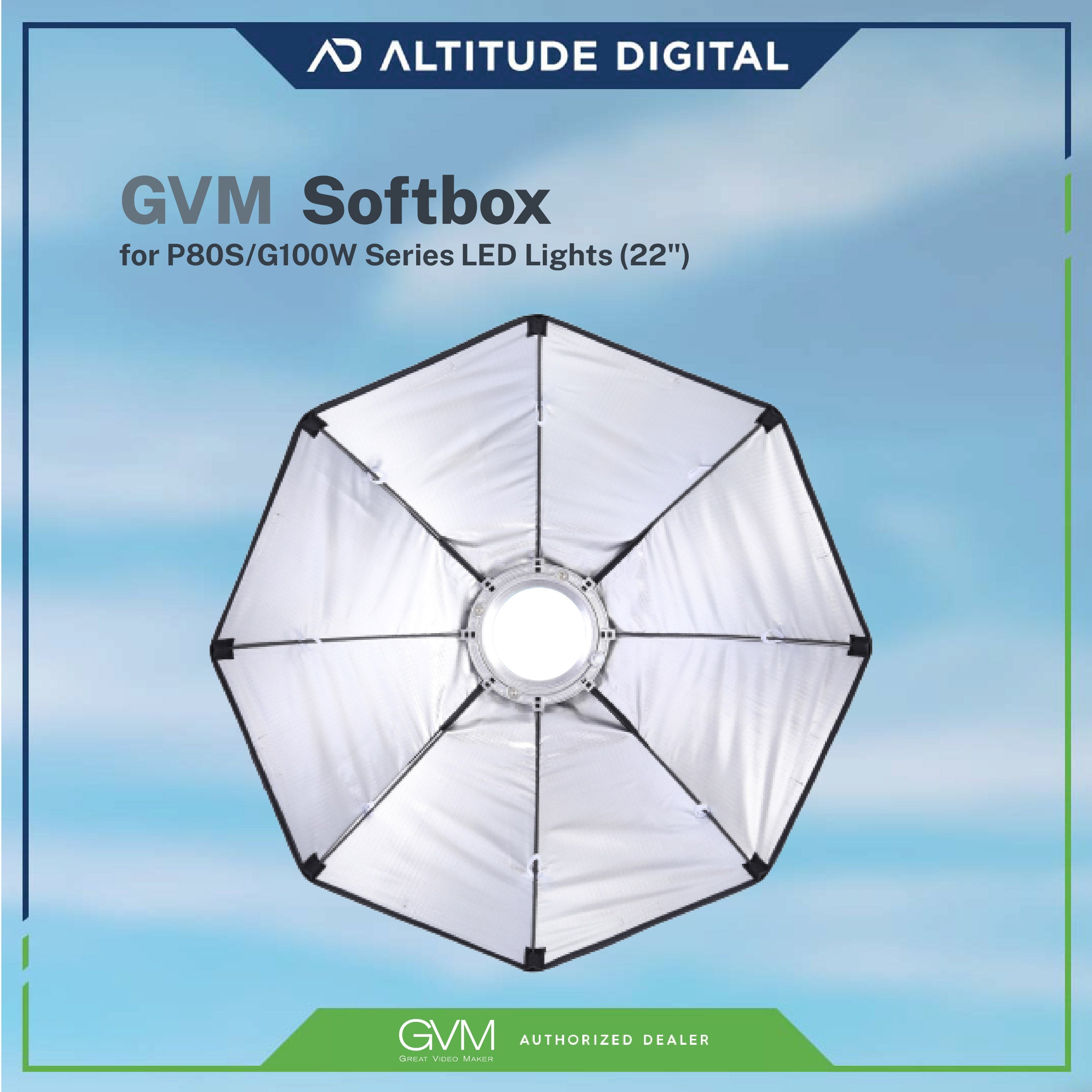 GVM Softbox for P80S/G100W Series LED Lights (22")