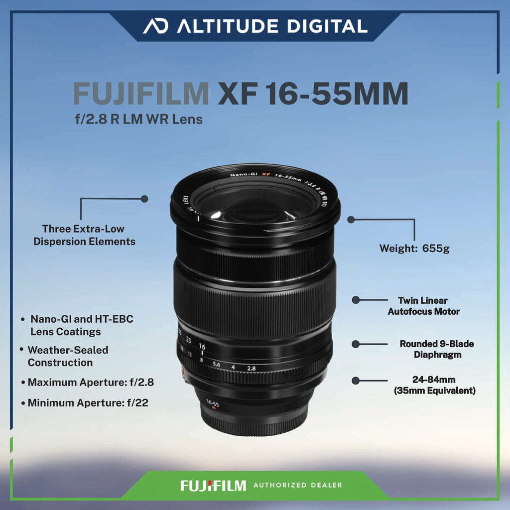 FUJIFILM XF 16-55mm f/2.8 R LM WR Lens
