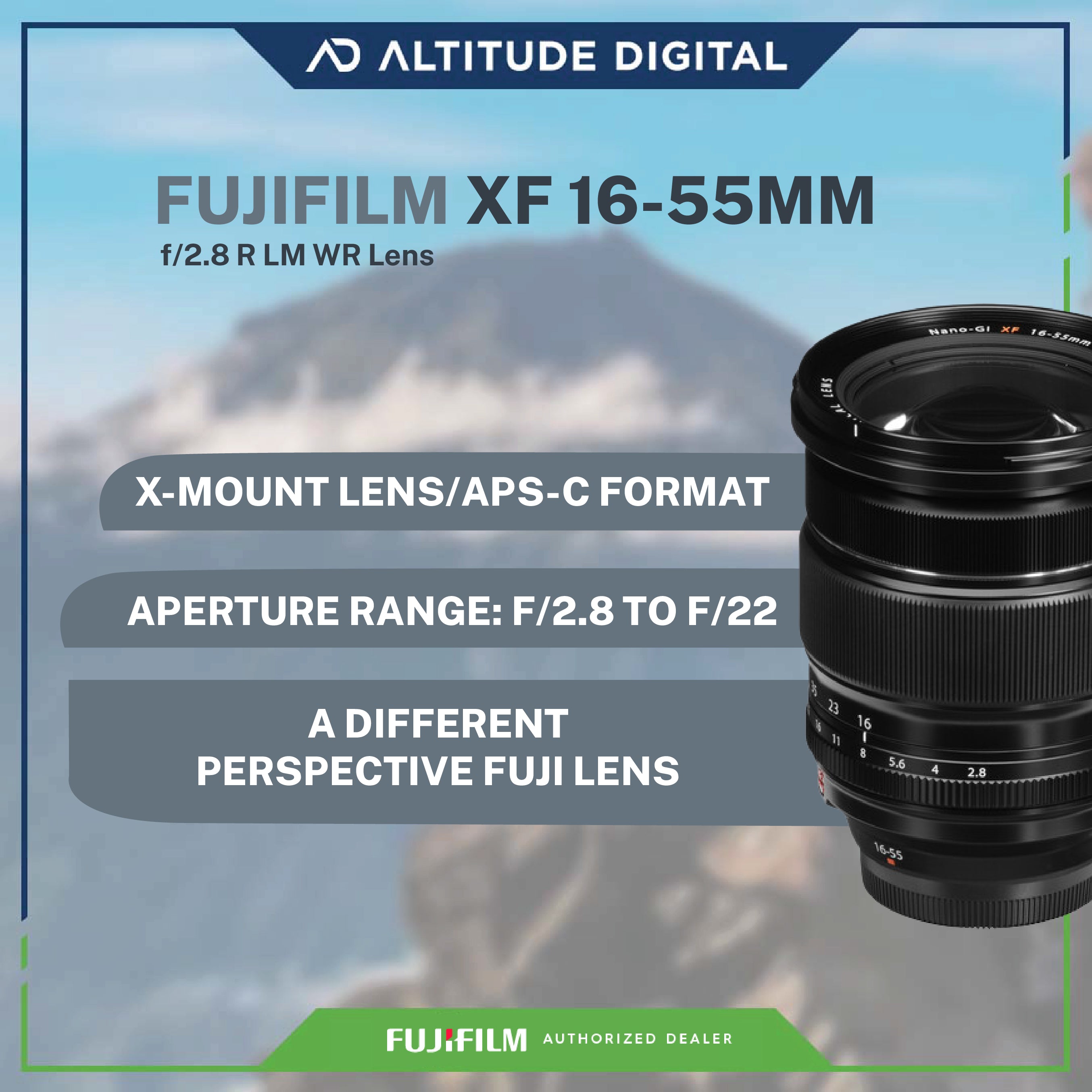 FUJIFILM XF 16-55mm f/2.8 R LM WR Lens