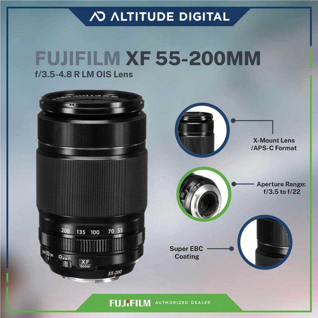 FUJIFILM XF 55-200mm f/3.5-4.8 R LM OIS Lens