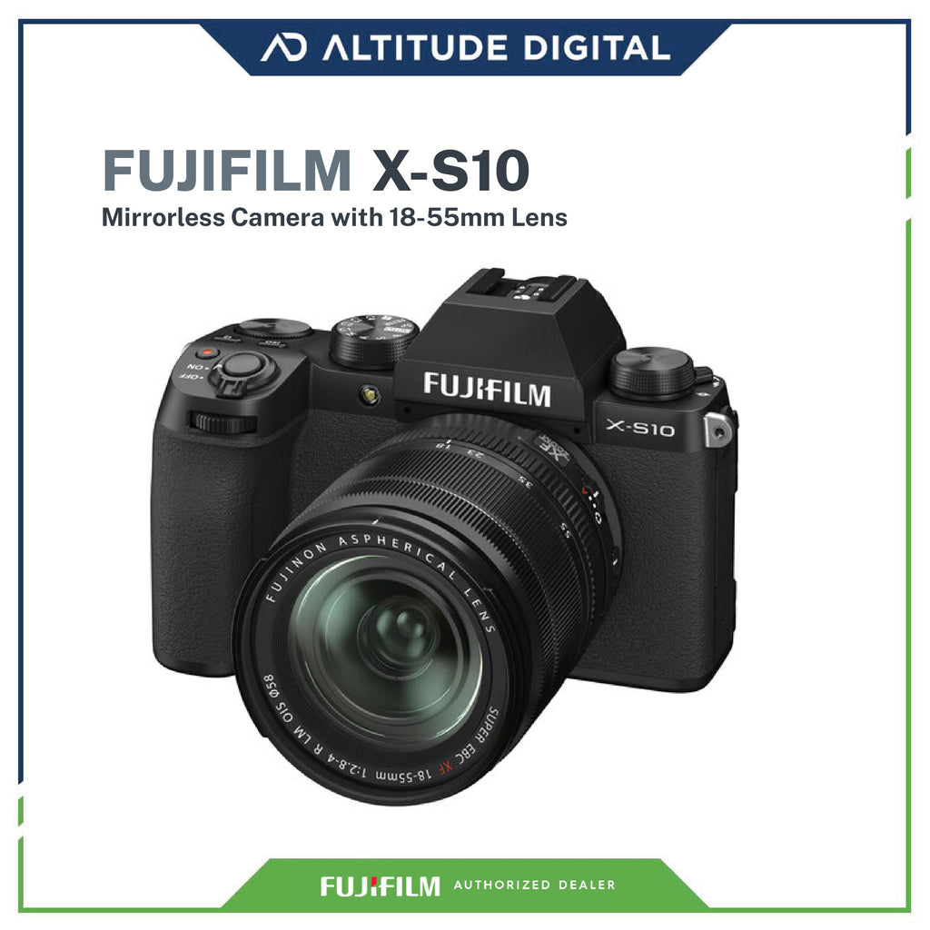 FUJIFILM X-S10 Mirrorless Camera with 18-55mm Lens