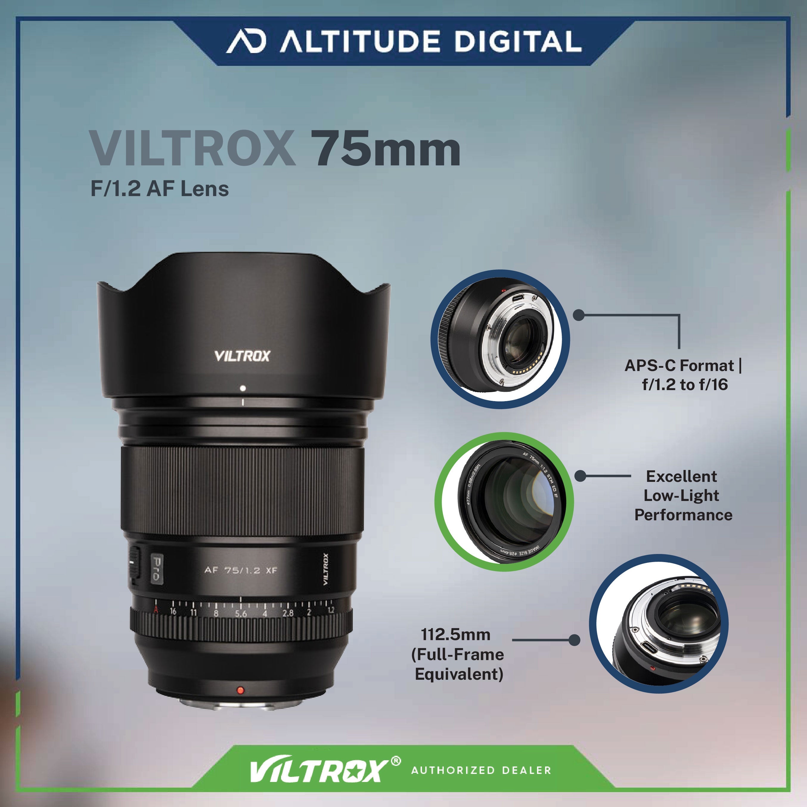Viltrox 75mm f/1.2 AF Lens