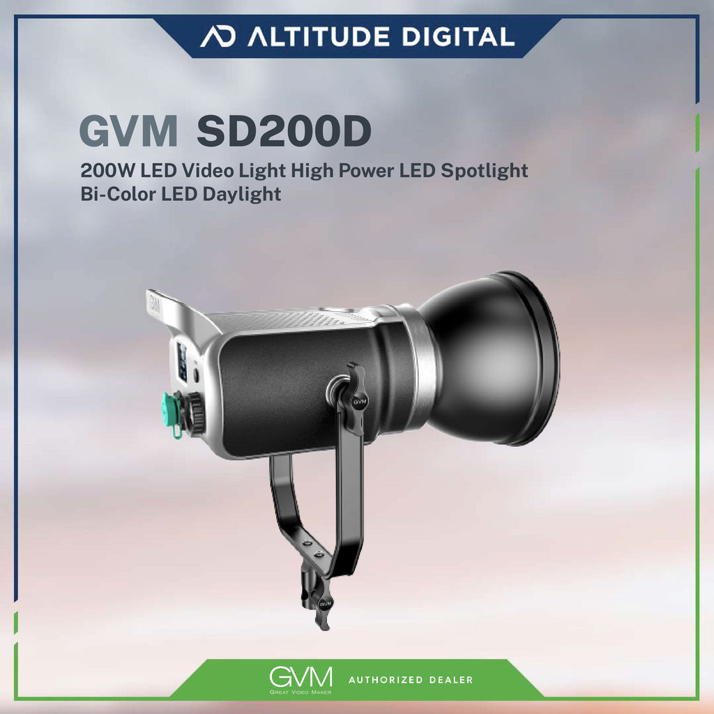 GVM SD200D 200W High Power LED Spotlight Bi-Color