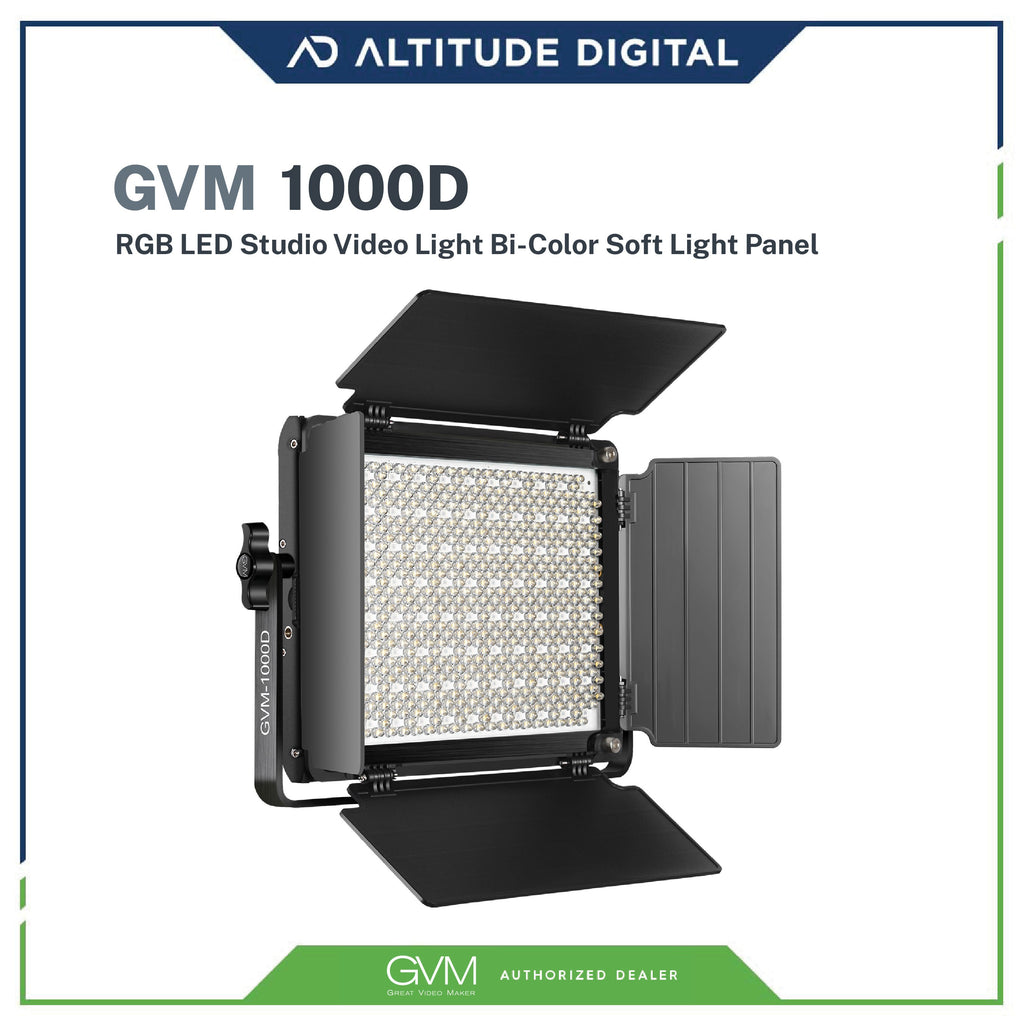 GVM 1000D 45W RGB LED Studio Video Light Bi-Color Soft Light Panel