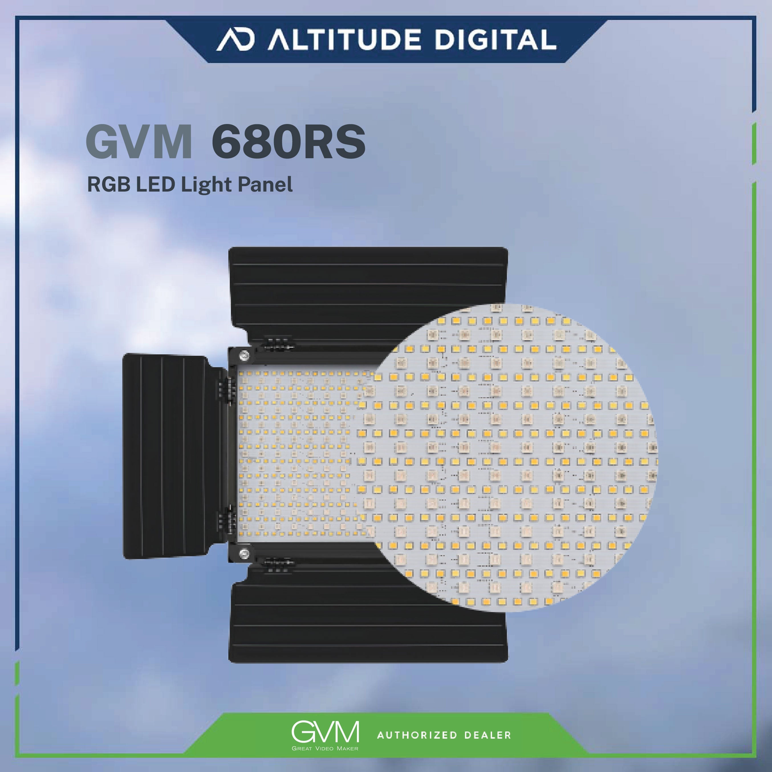 GVM 680RS 50W RGB LED Studio Video Light