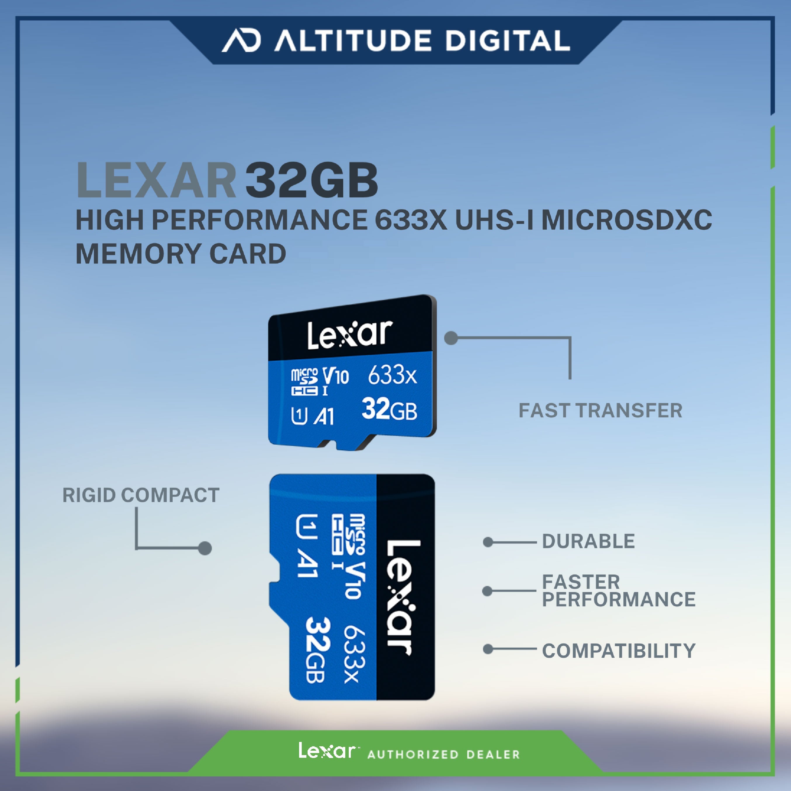 Lexar High-Performance 633x UHS-I microSDXC Memory Card
