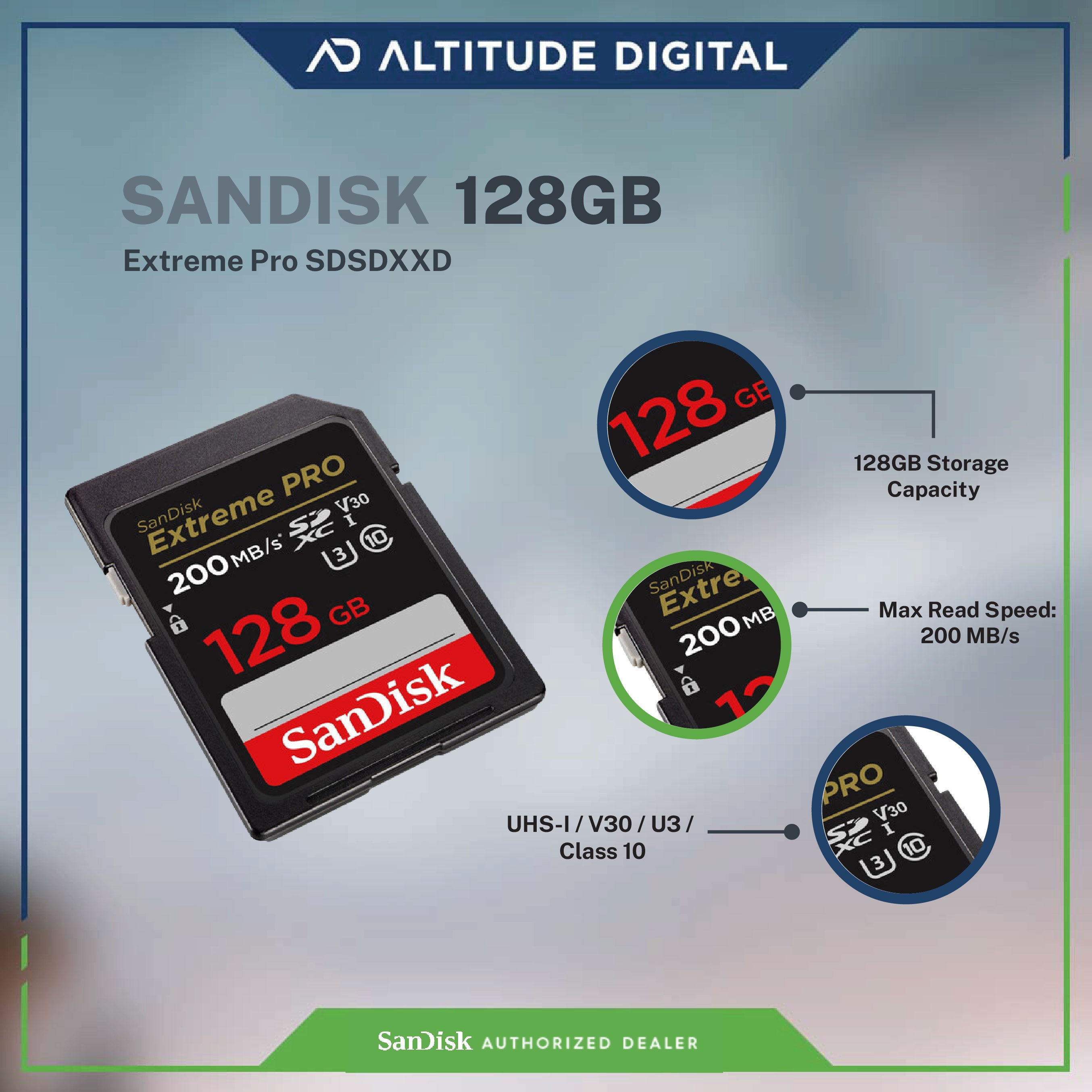 Sandisk Extreme Pro SDSDXXD 128, 256, 512GB