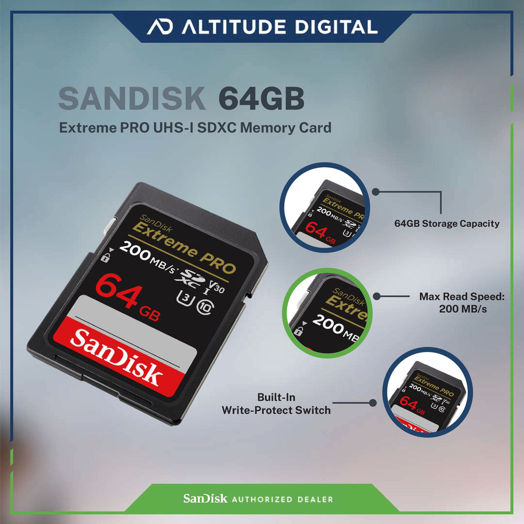 SanDisk Extreme Pro SDXC, SDXXU 64GB
