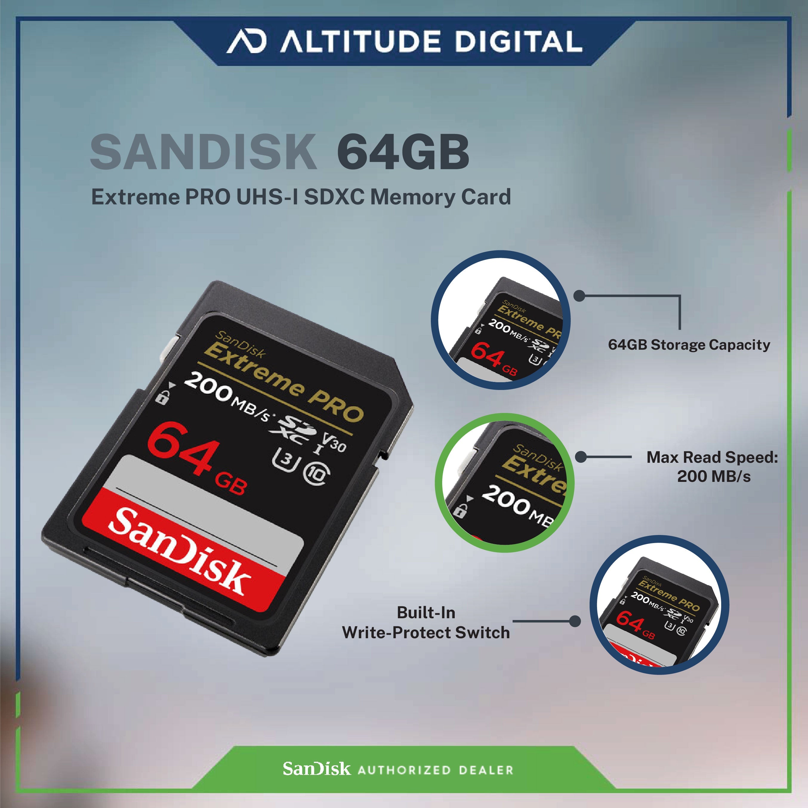 SanDisk Extreme Pro SDXC, SDXXU 64GB