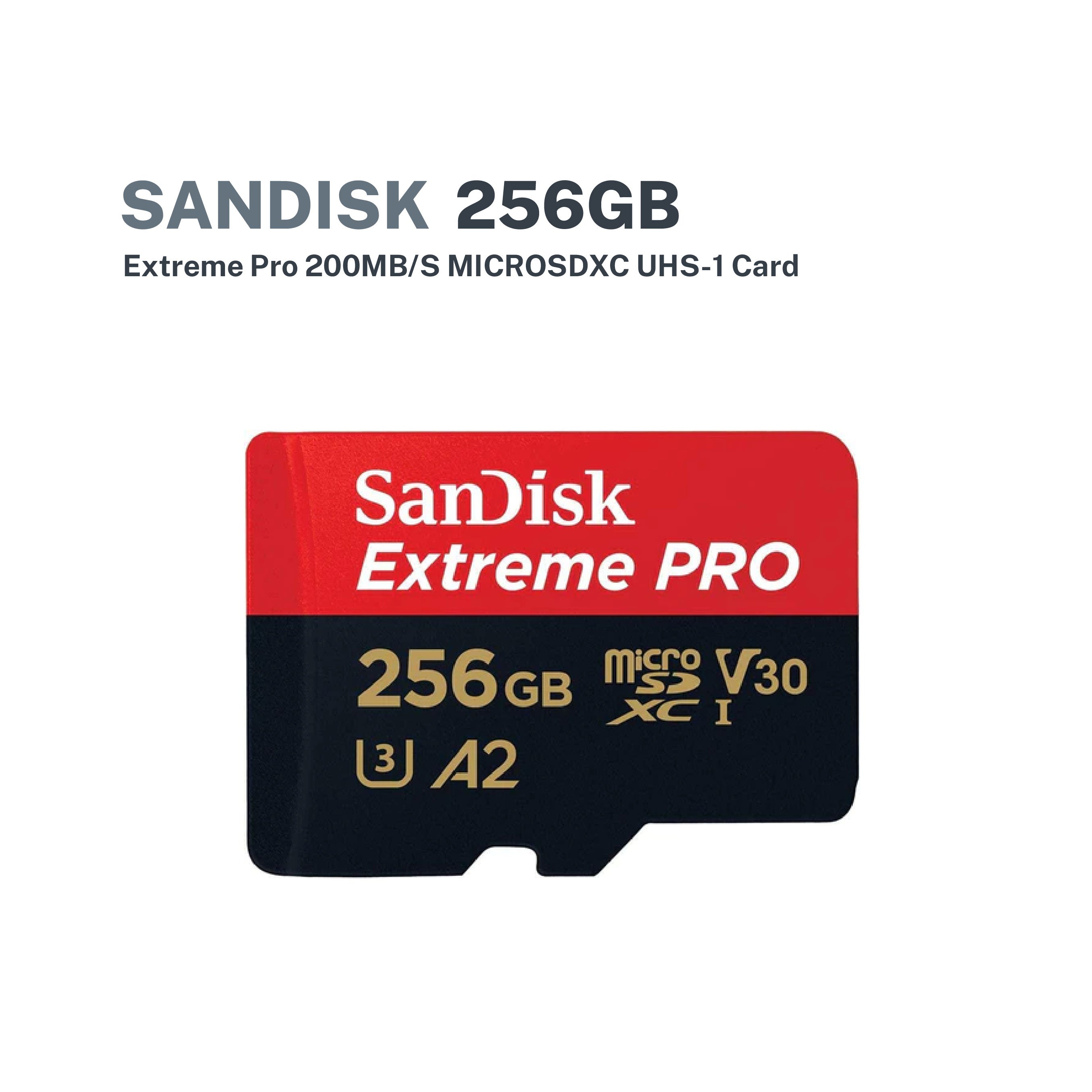 SanDisk Extreme Pro microSDXC, SQXCD 256GB