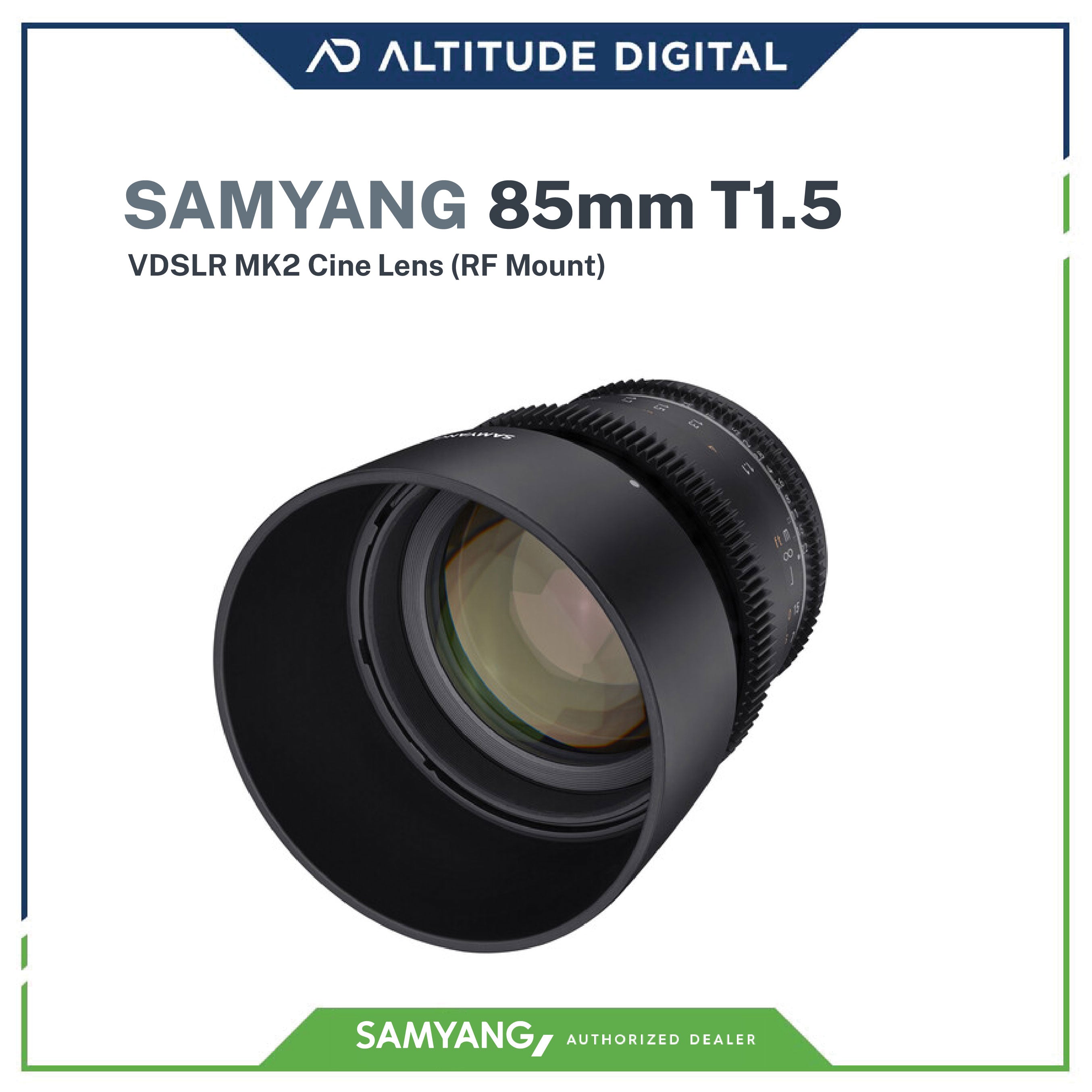SAMYANG 85mm T1.5 VDSLR MK2 -Canon RF