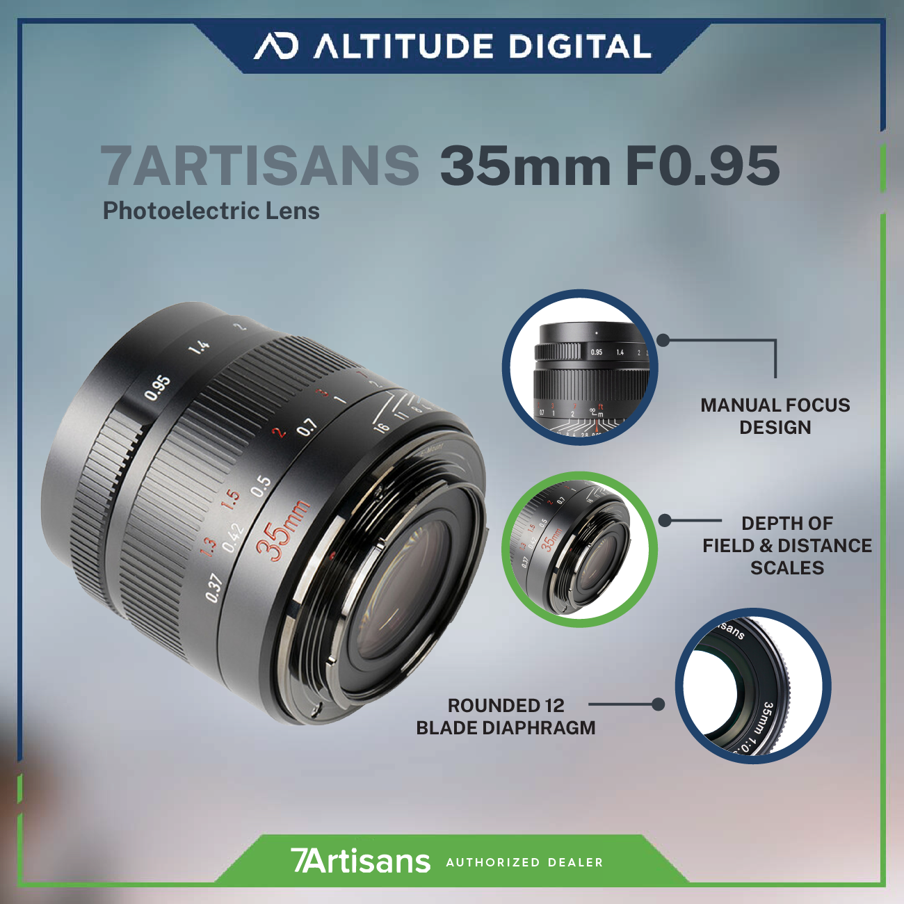 7Artisans 35mm F0.95 APS-C Mirrorless Lens