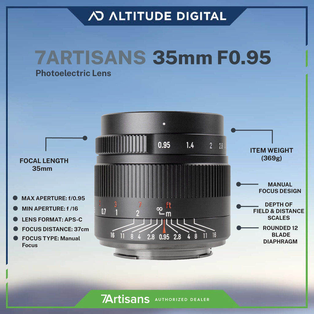 7Artisans 35mm F0.95 APS-C Mirrorless Lens