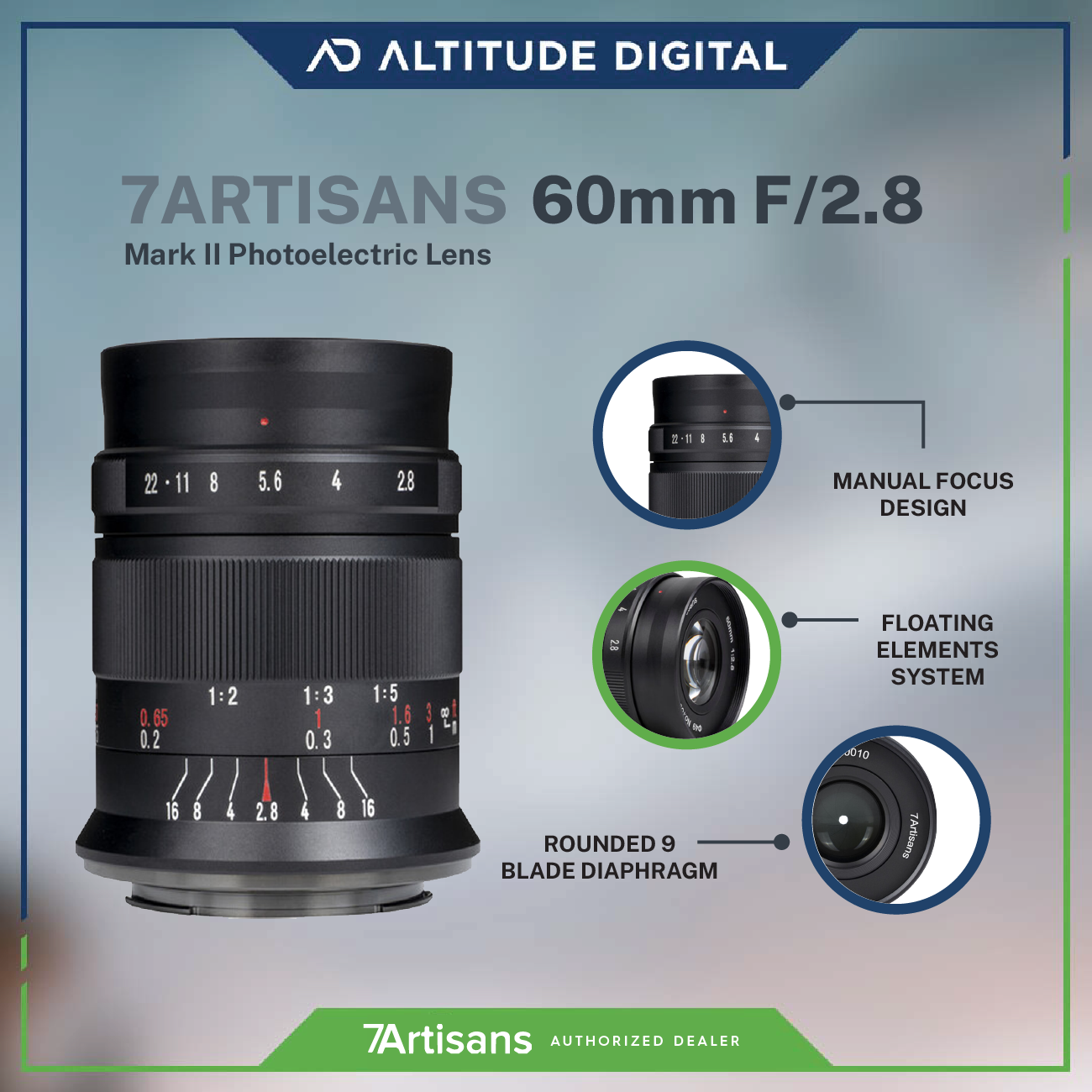 7Artisans 60mm f2.8 Photoelectric Macro Lens Mark II