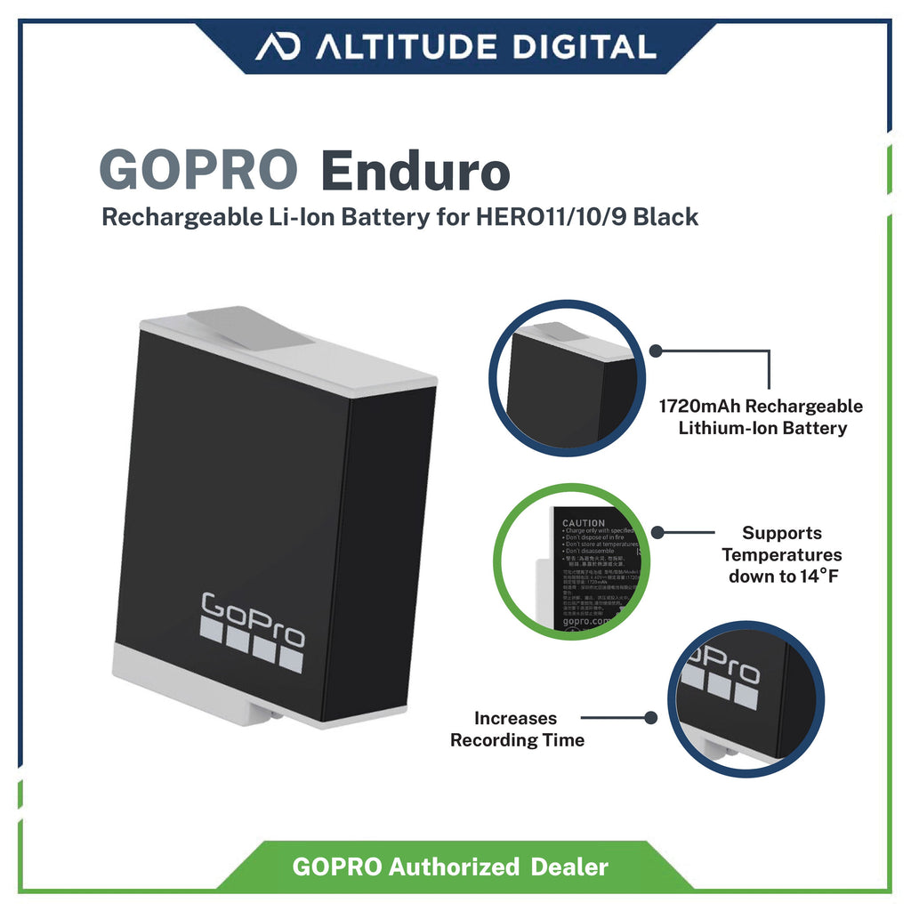 GoPro Enduro Battery for Hero 9/10/11/12 Black