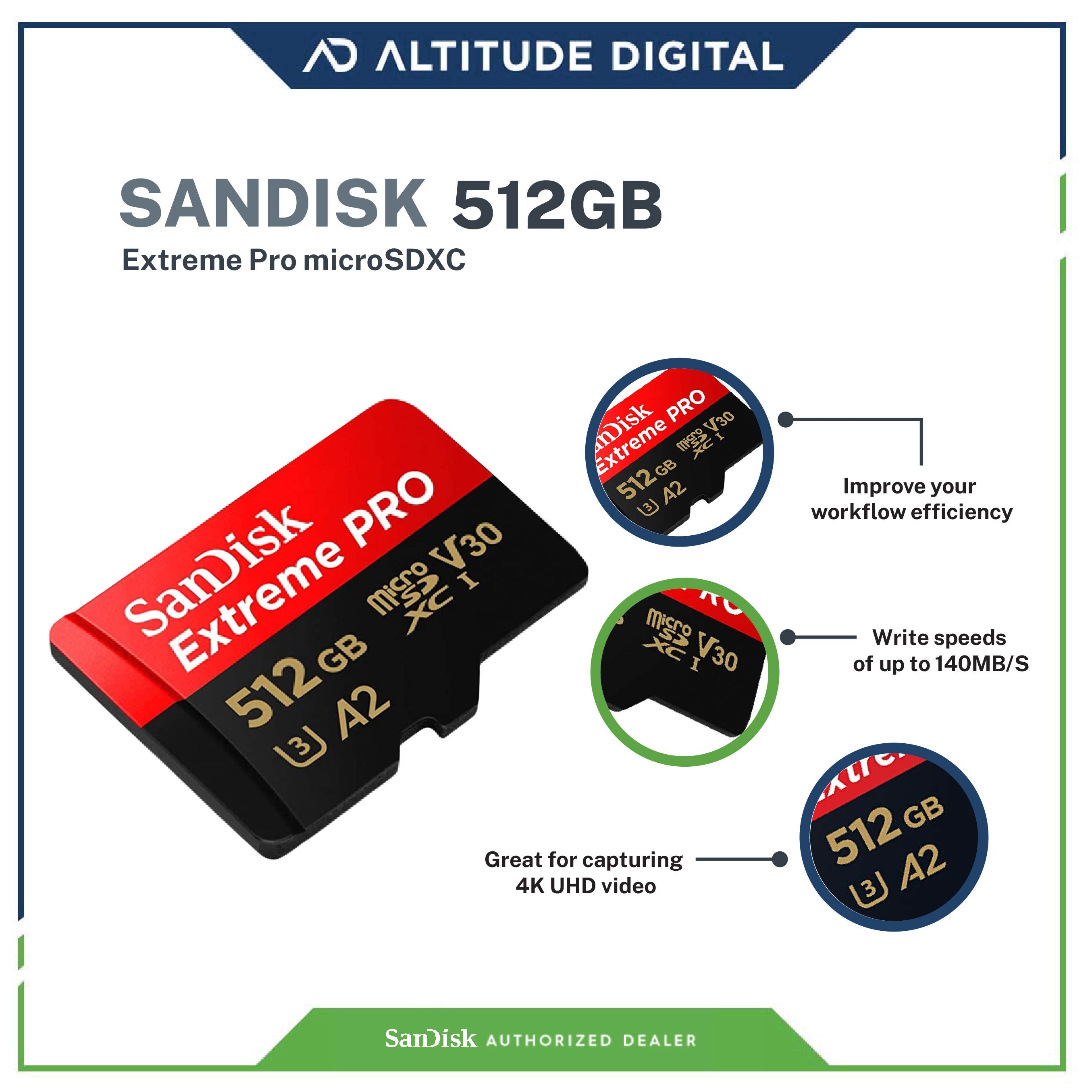 SanDisk 512GB Extreme Pro microSDXC