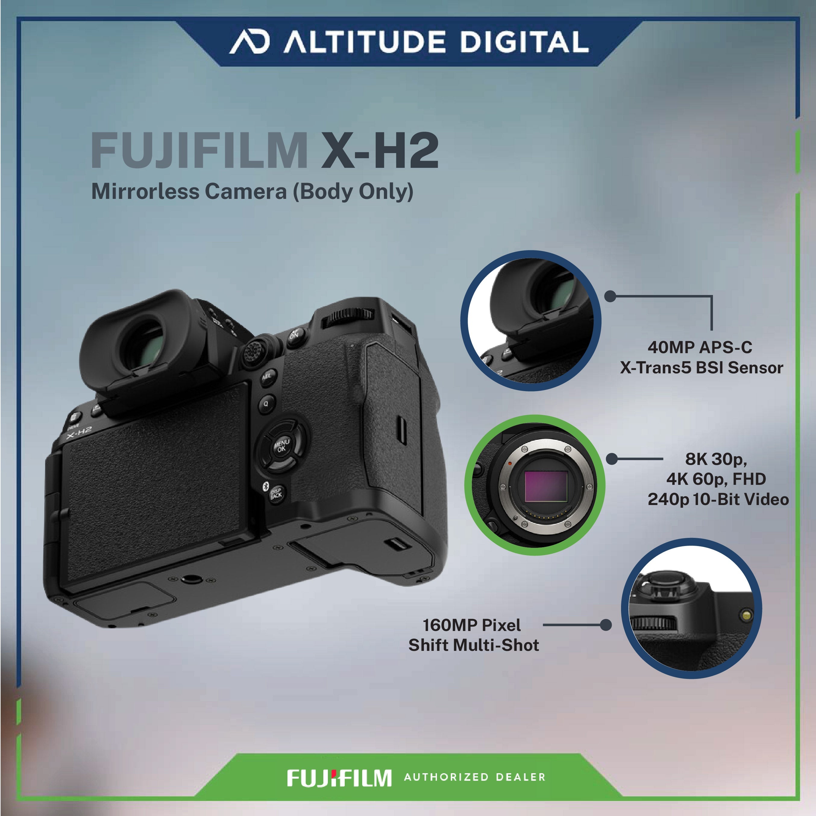 FUJIFILM X-H2 Mirrorless Camera