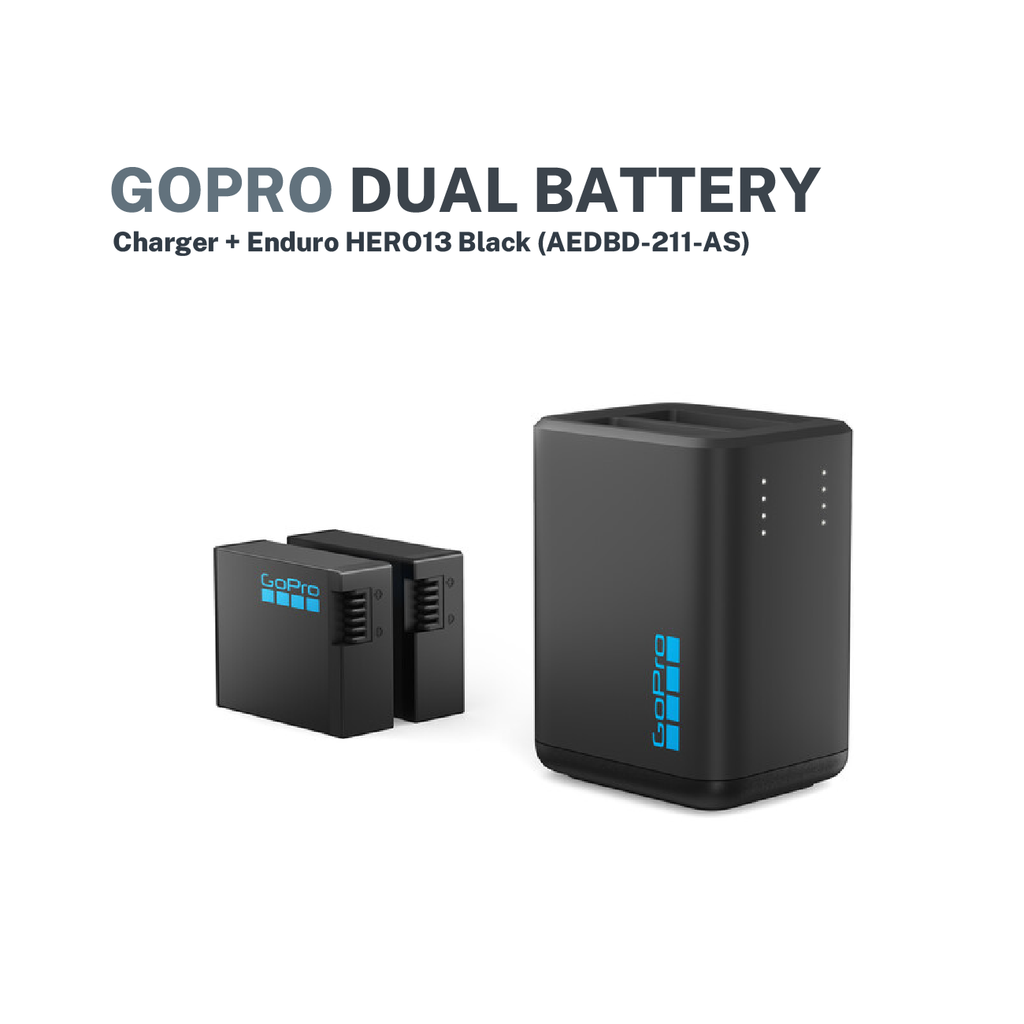 GoPro Dual-Battery Charger with Two Enduro Batteries for HERO13 Black