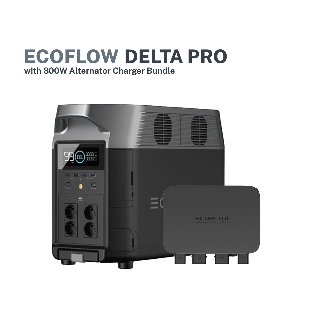EcoFlow 800W Car Alternator Charger (w/ Delta Powerstation Bundle Available)