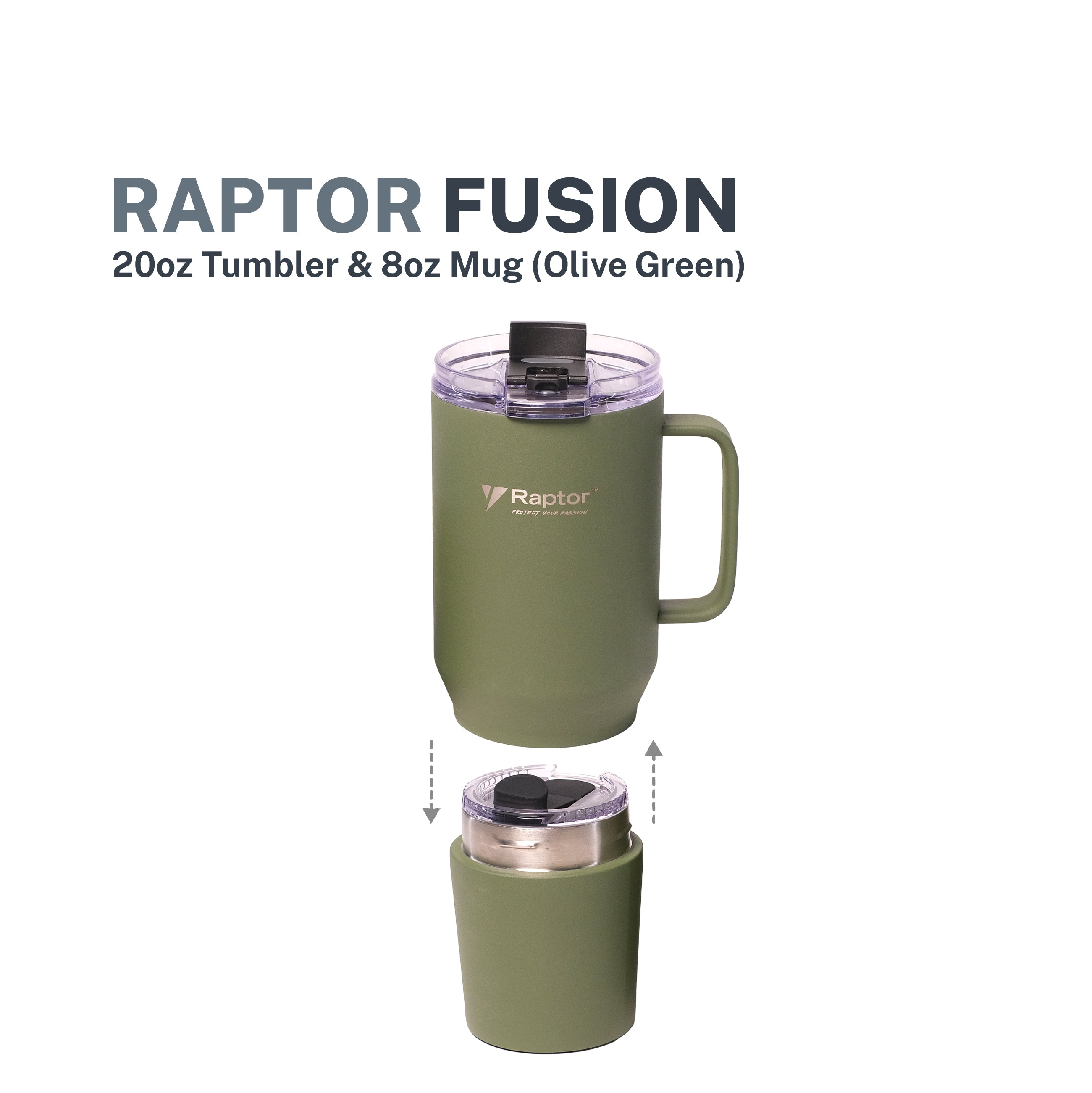 Raptor | 2-in-1 Insulated Tumbler 28oz - Fusion