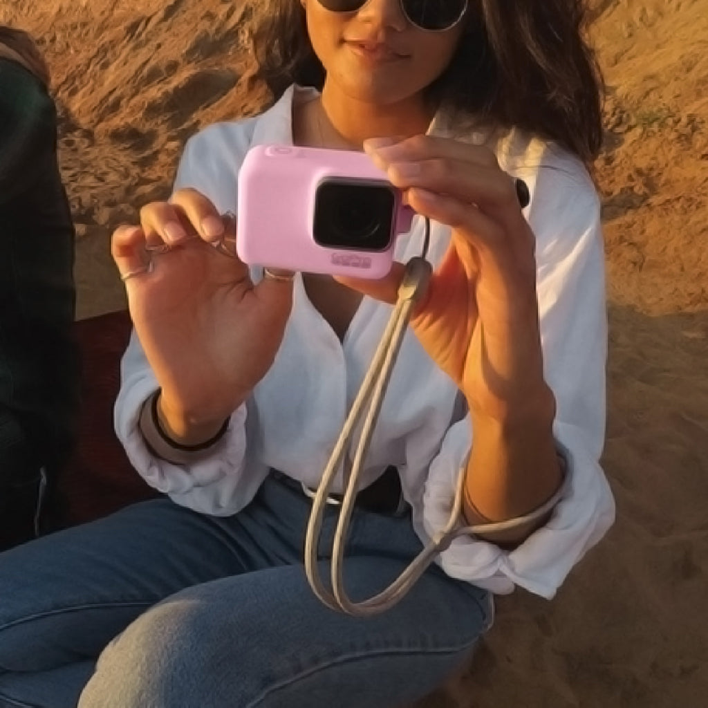 GoPro Protective Camera Sleeve + Lanyard (Pink)