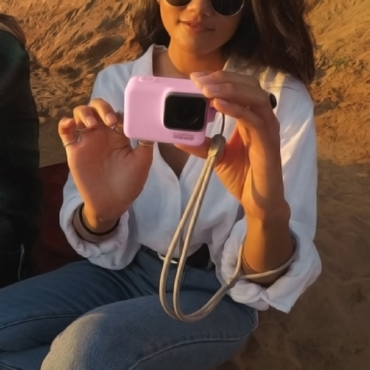 GoPro Protective Camera Sleeve + Lanyard (Pink)