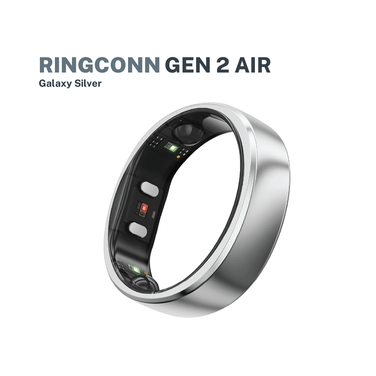 RingConn Smart Ring Gen 2 Air Galaxy Silver