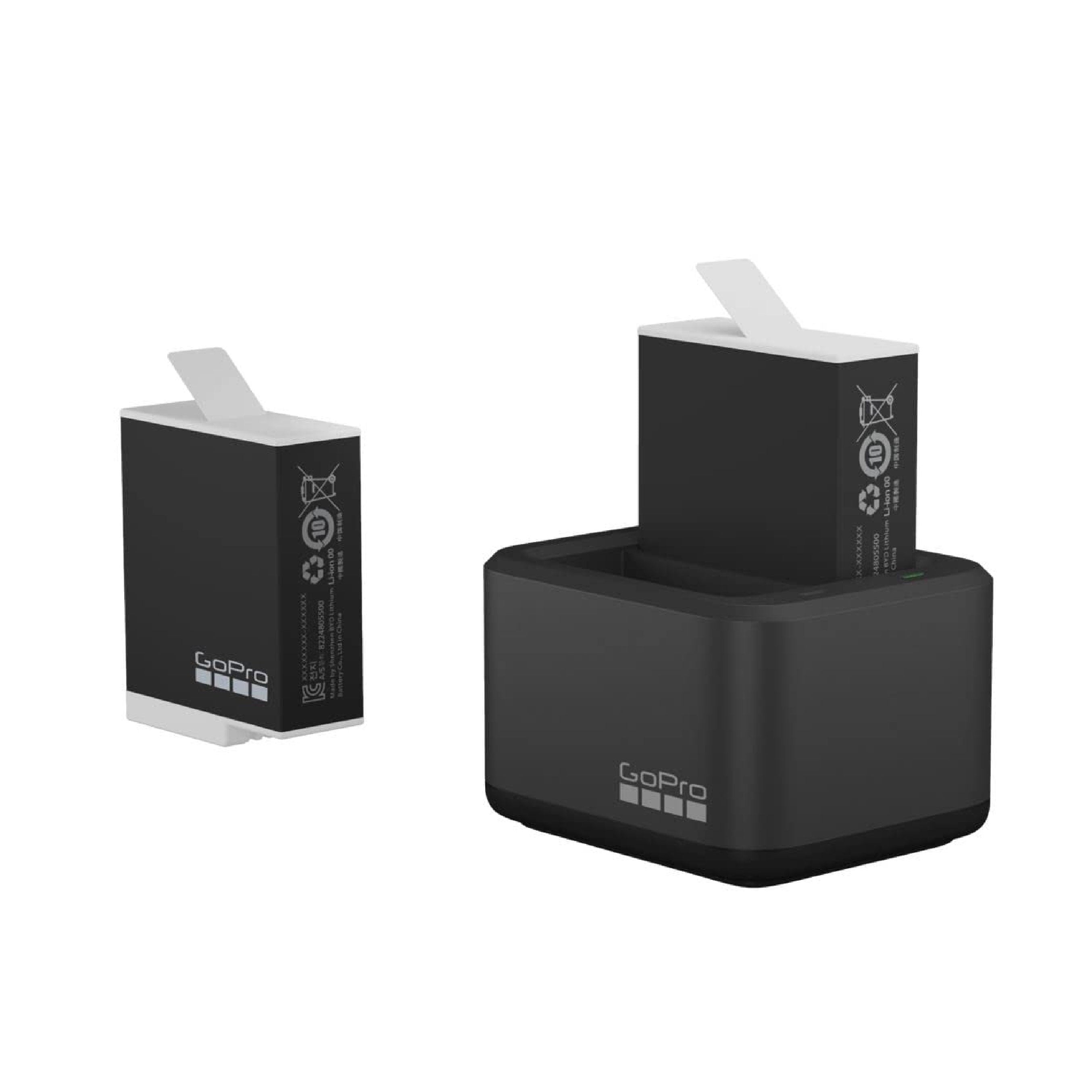 GoPro Dual Battery Charger + Enduro Batteries For Hero9/Hero10/Hero11/Hero12
