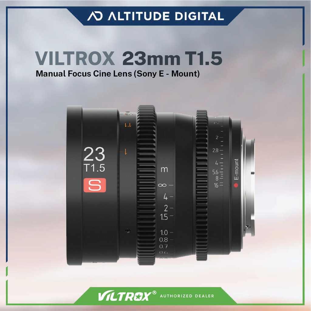 Viltrox 23mm T1.5 Manual Focus Cine Lens - E-mount