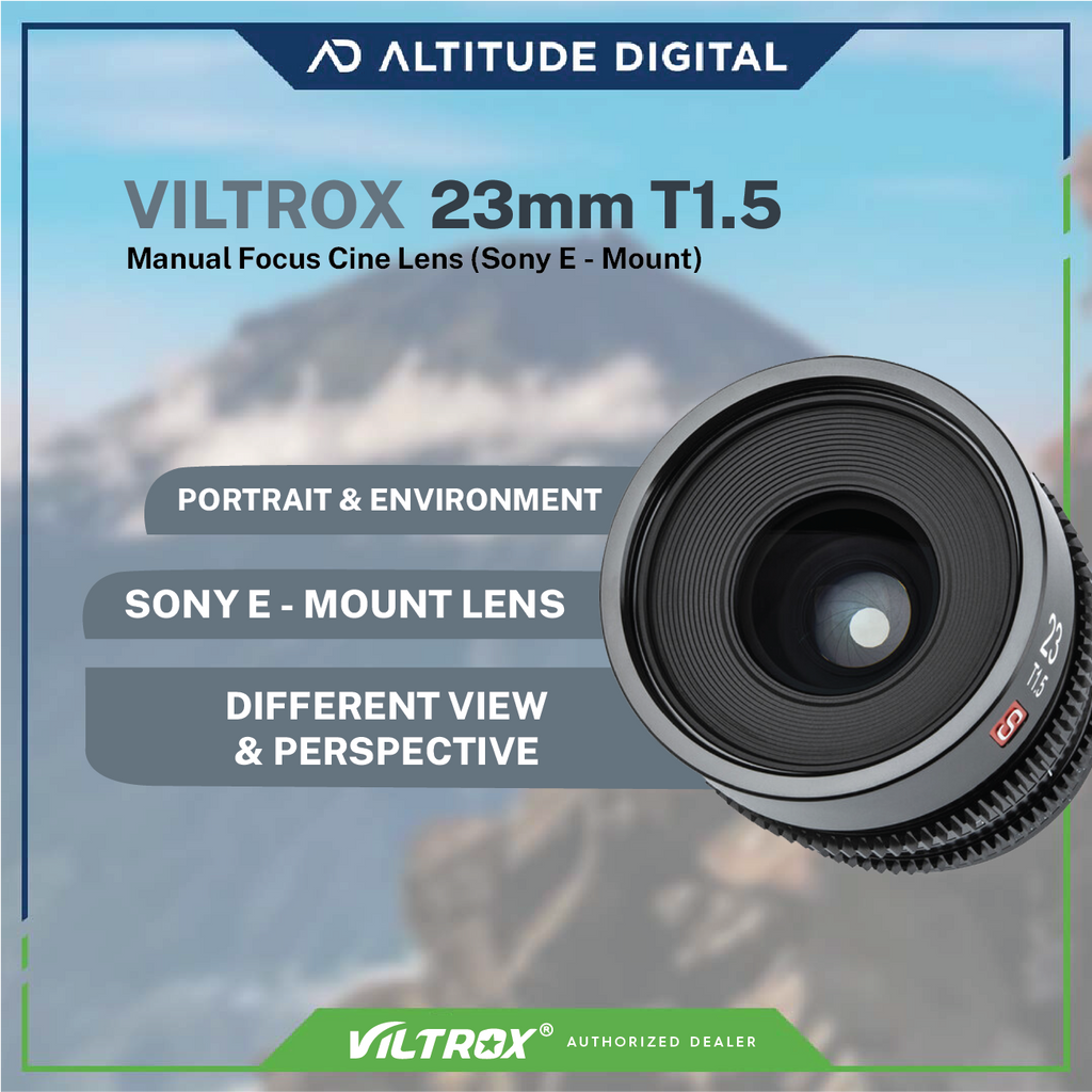 Viltrox 23mm T1.5 Manual Focus Cine Lens - E-mount
