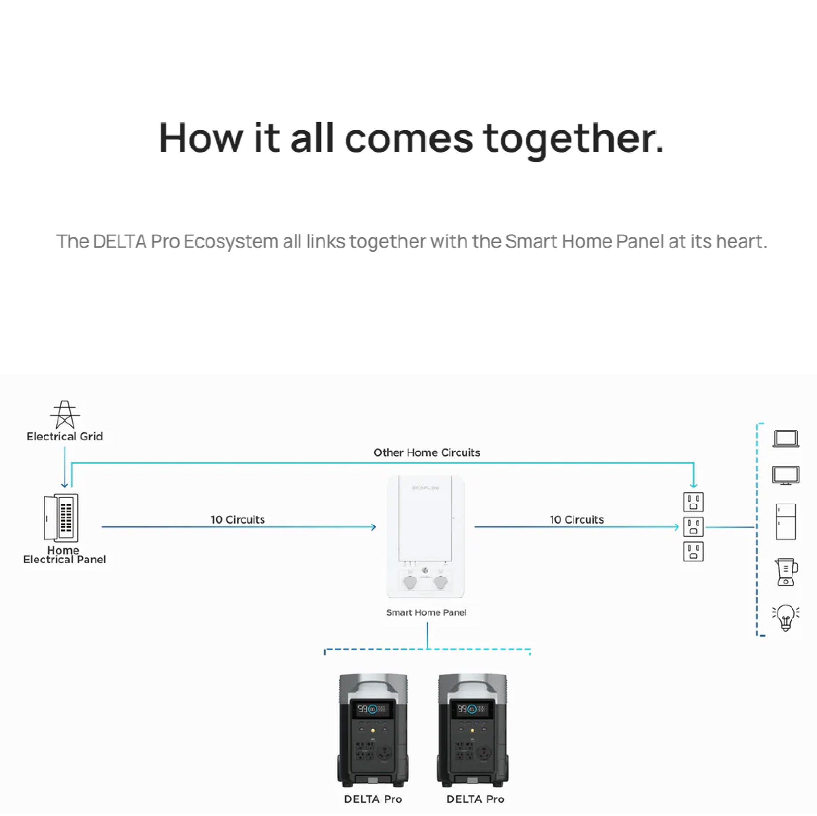 Ecoflow Smart Home Panel w/ Free Infinity Cable