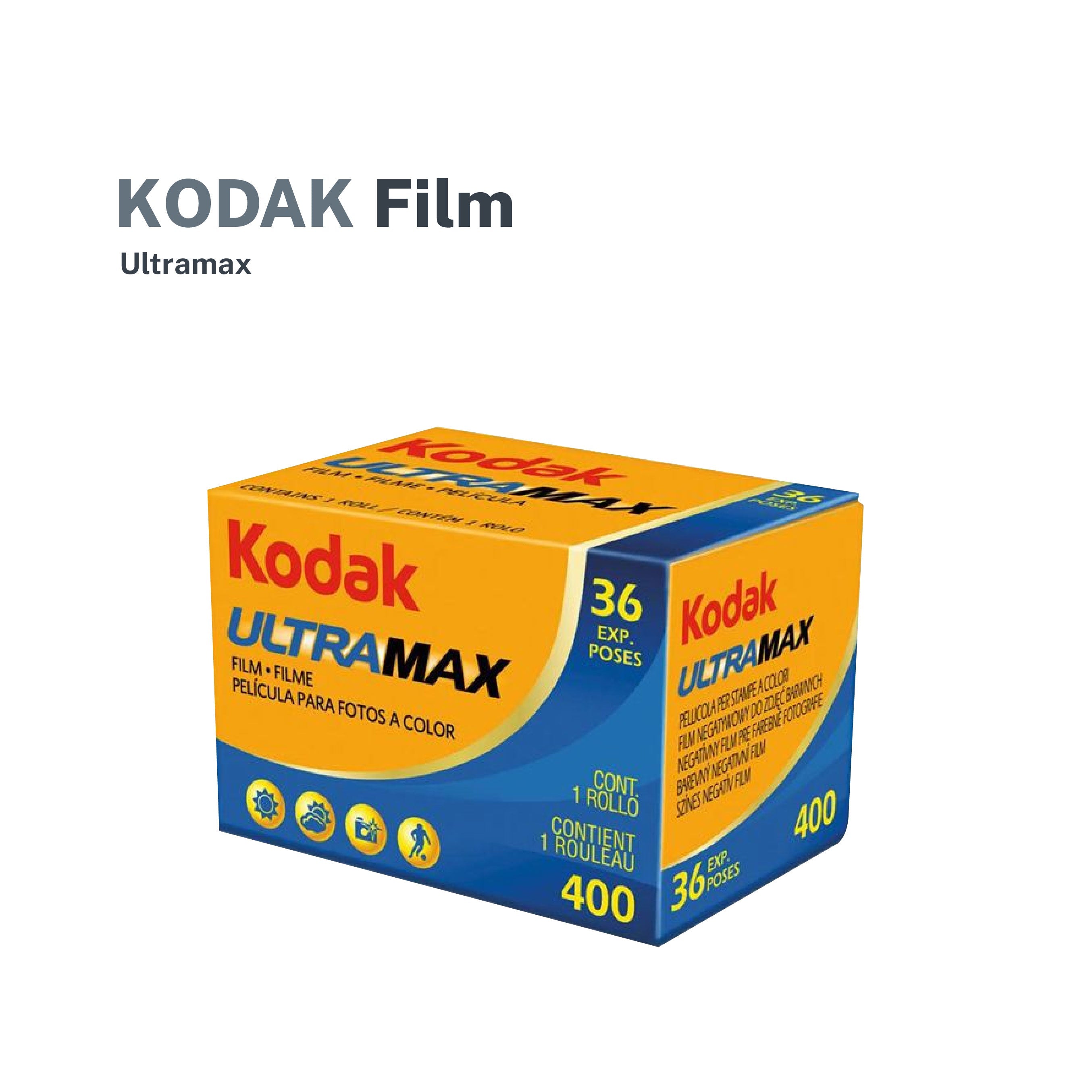 Kodak Film Ultramax 400 Color Negative Film