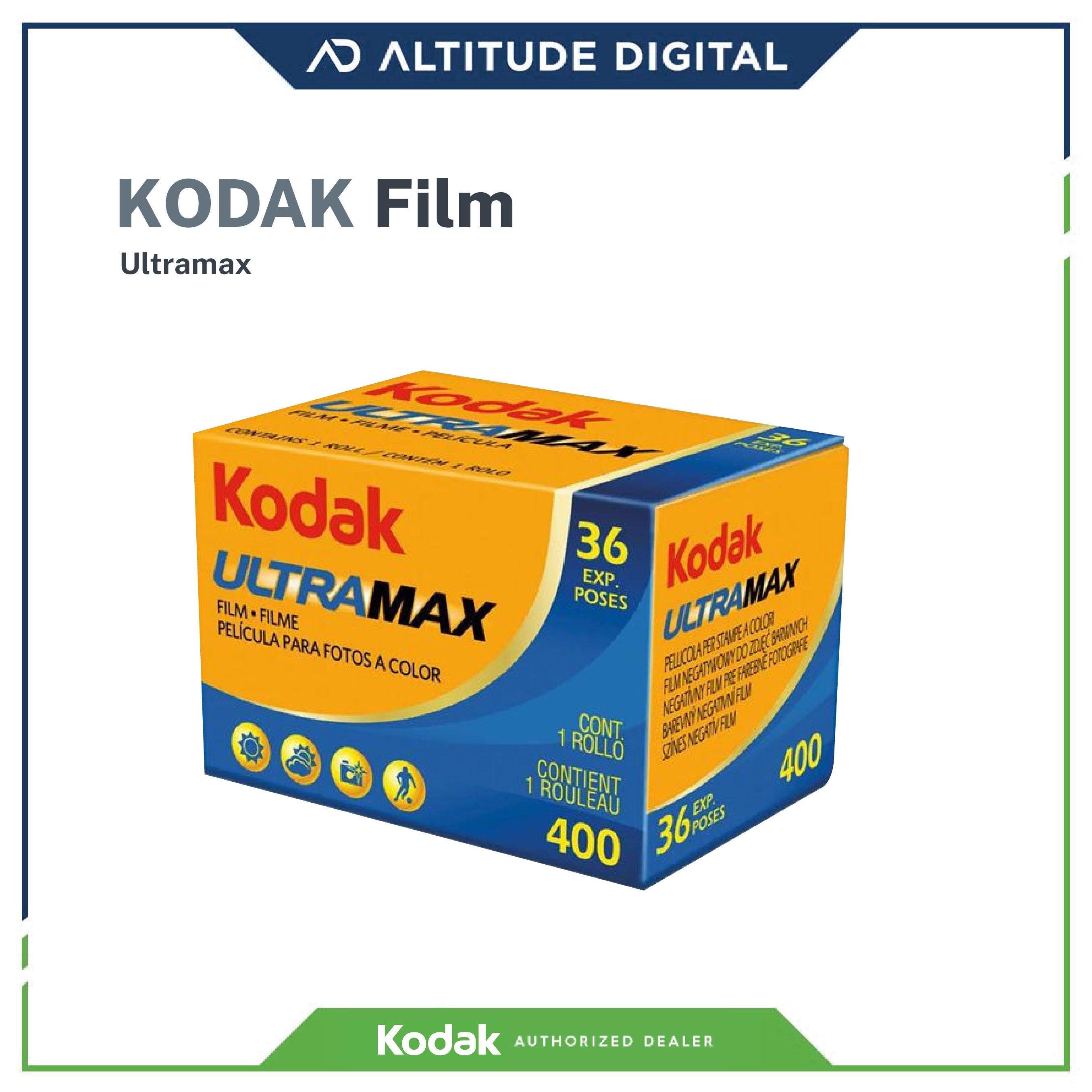 Kodak Film Ultramax 400 Color Negative Film