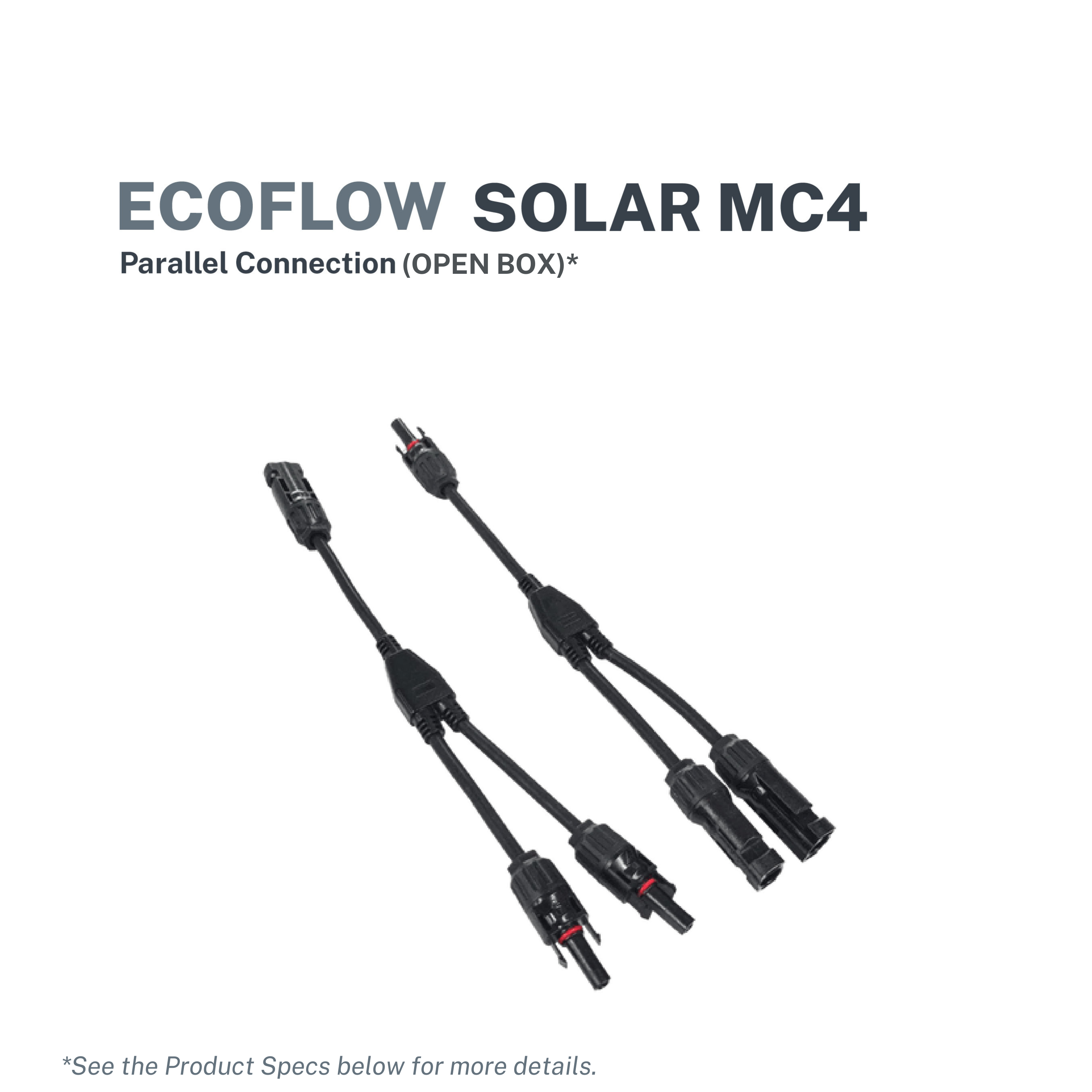 EcoFlow Solar MC4 Parallel Connection (Open Box)
