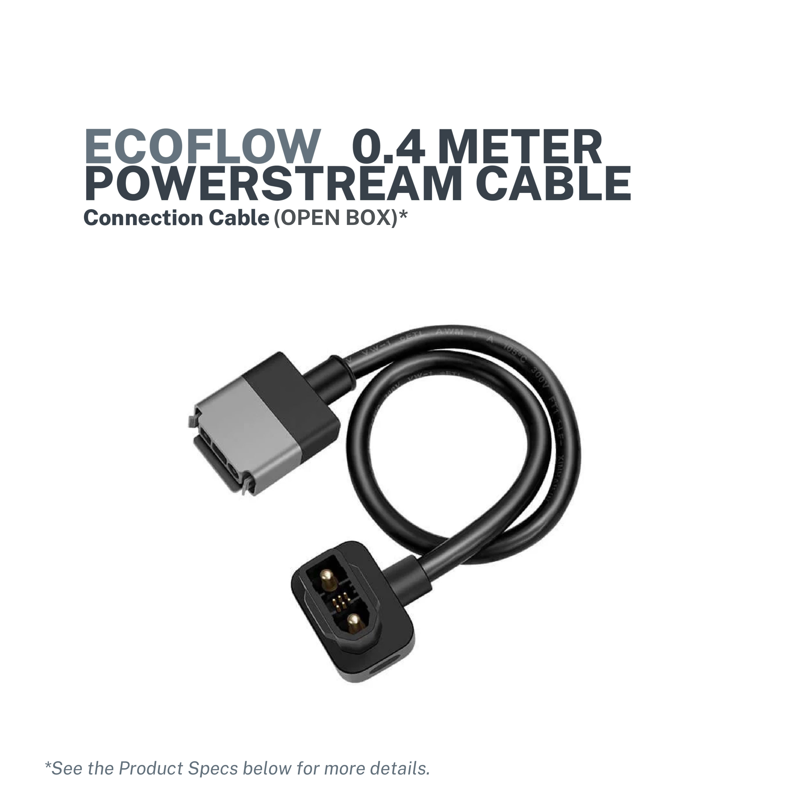 EcoFlow Powerstream Connection Cable for Power Station 0.4 Meter (Open Box)
