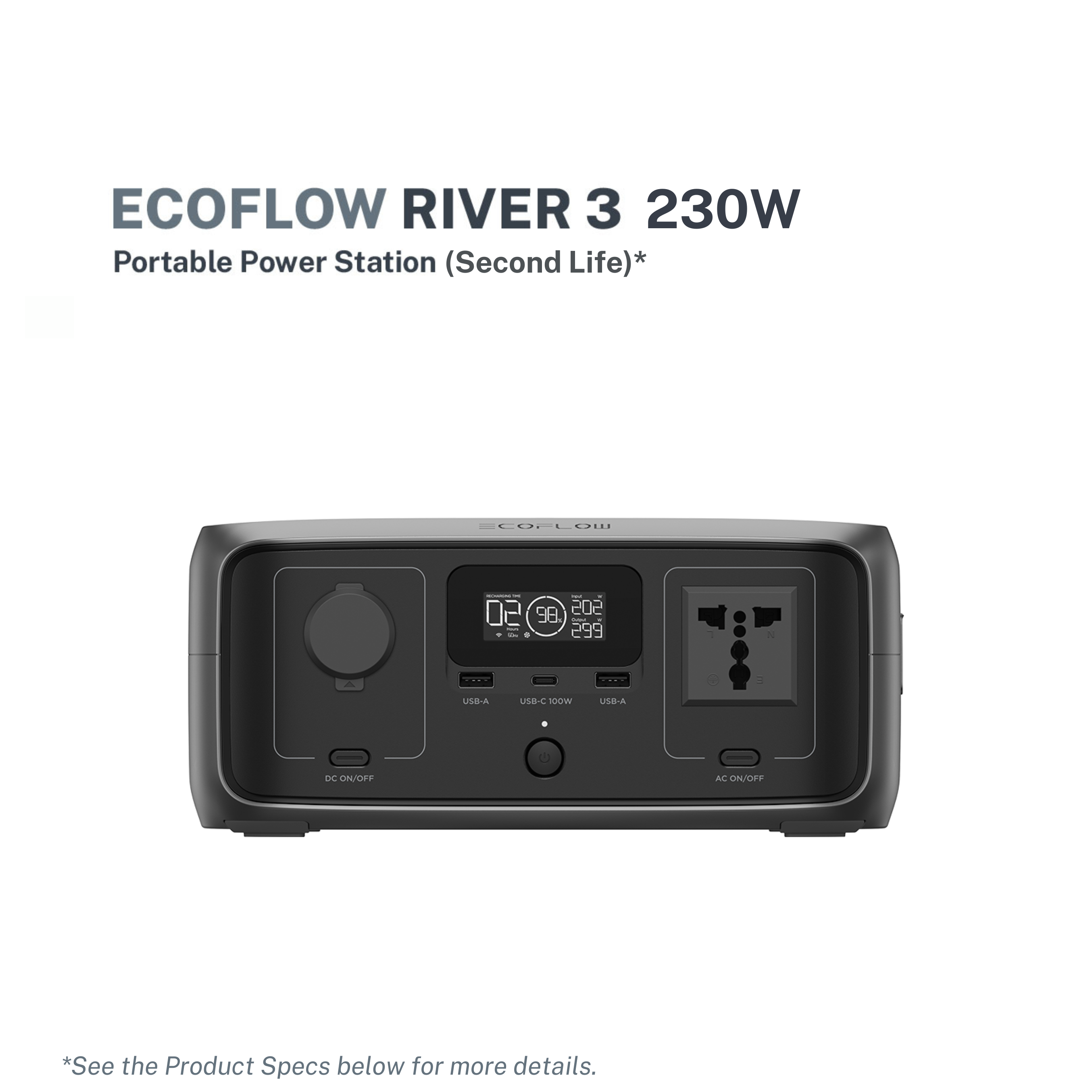 Ecoflow RIVER 3 - Int Version (Second Life)