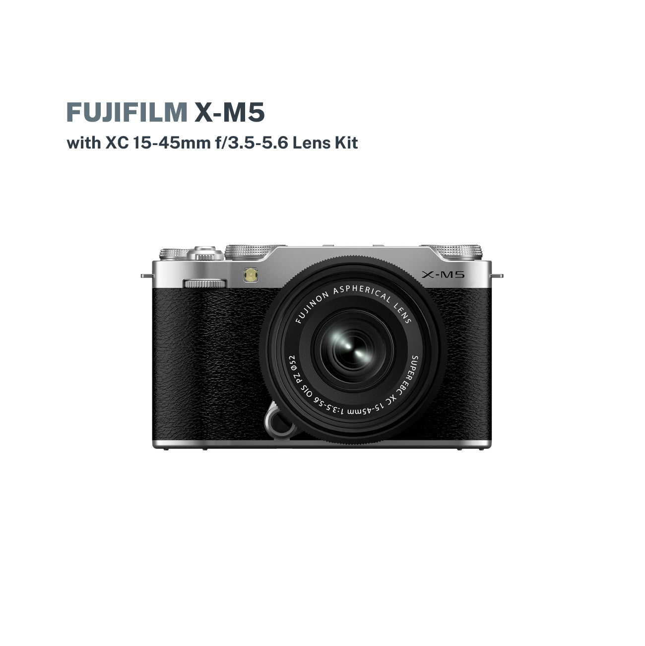 Fujifilm X-M5 with XC 15-45mm f/3.5-5.6 Lens Kit (Black)