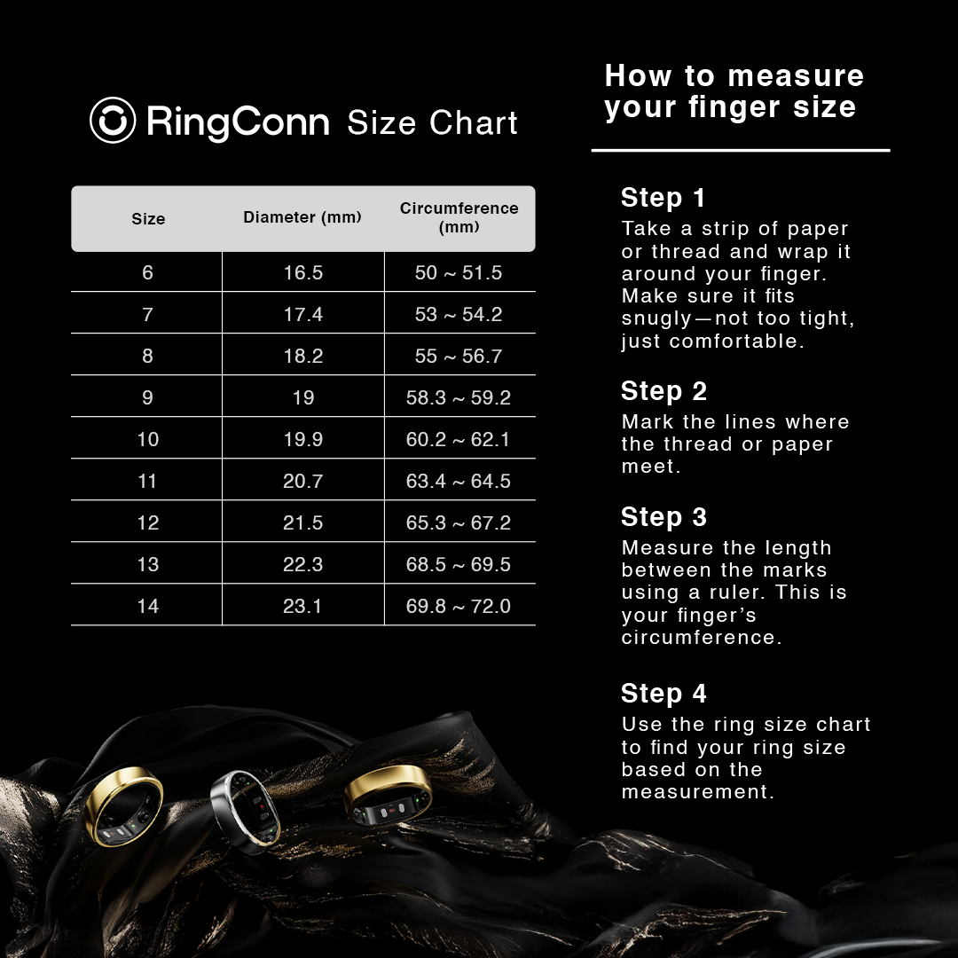 RingConn Smart Ring Gen 2 Air Galaxy Silver