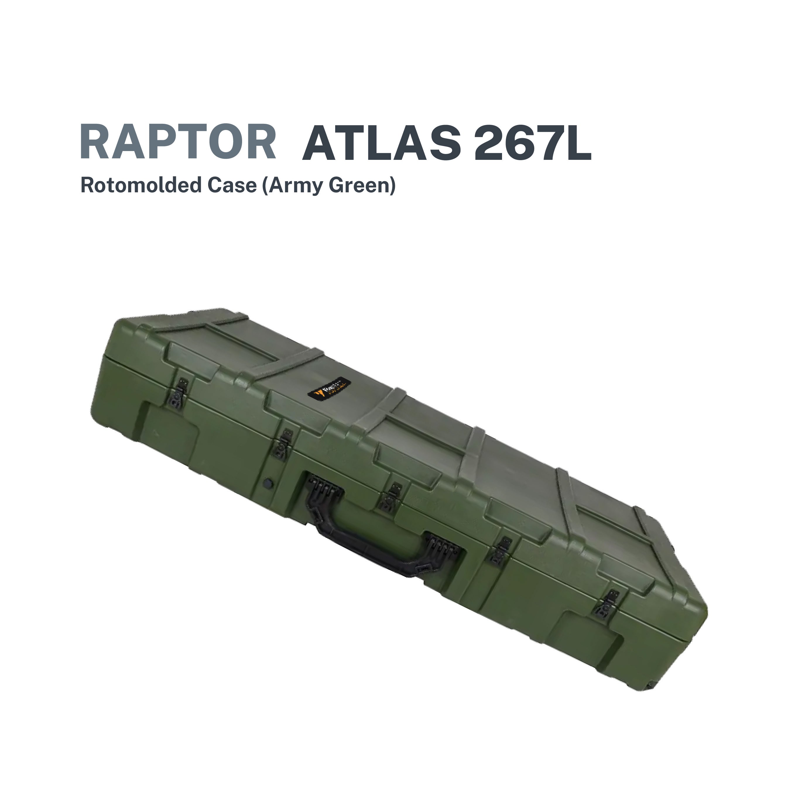 Raptor Atlas Rotomold Case 267L (Army Green)