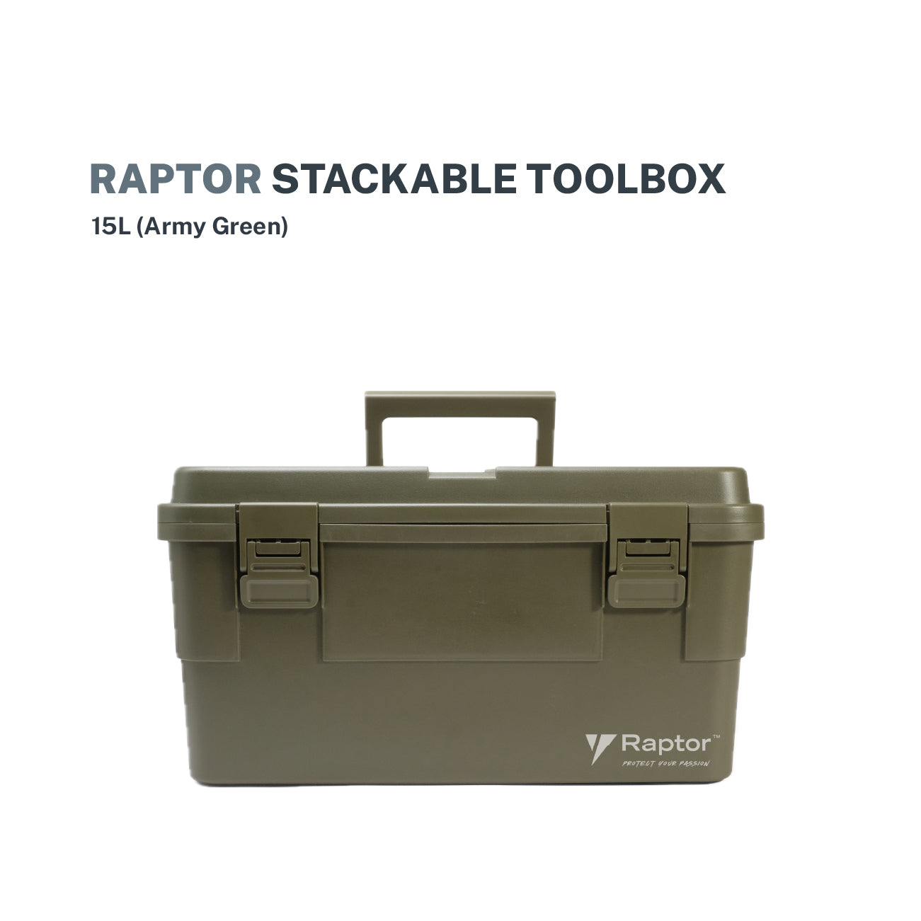 Raptor Case Utility 15L Stackable Tool box
