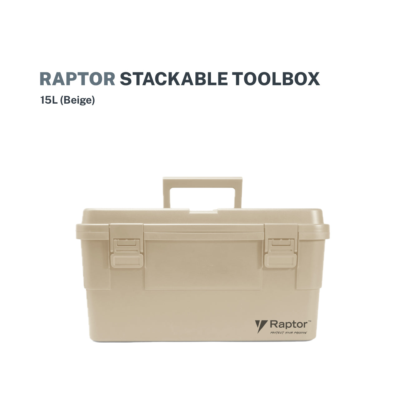 Raptor Case Utility 15L Stackable Tool box