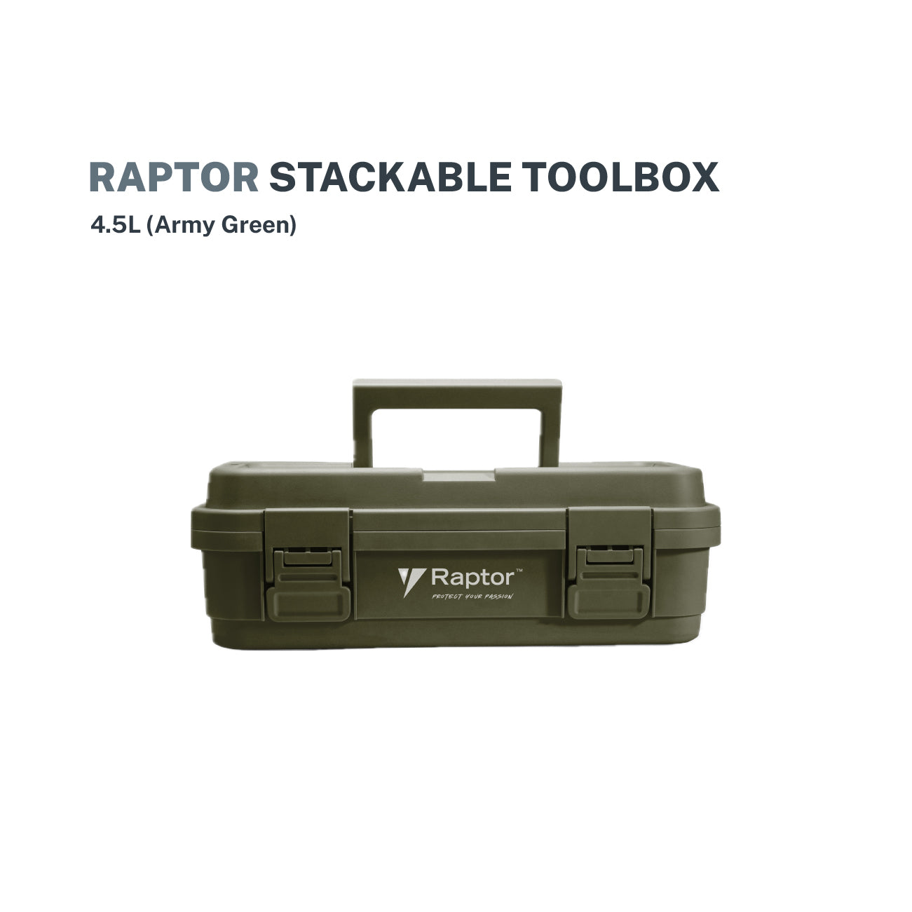 Raptor Case Utility 4.5L Stackable Tool box