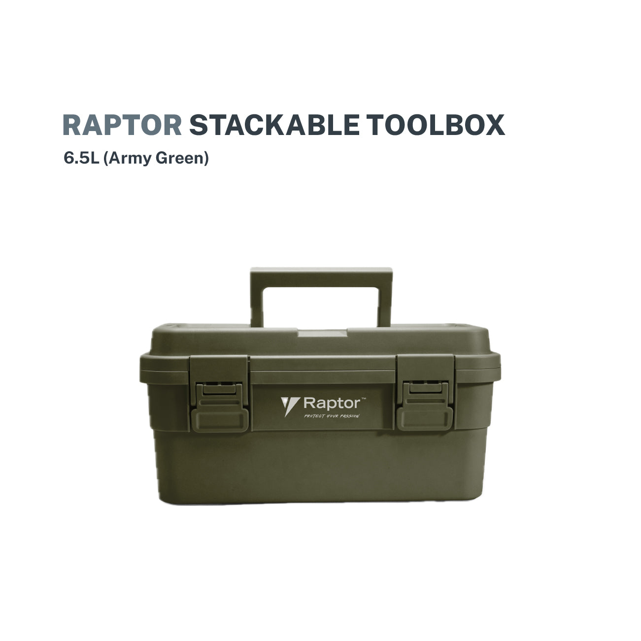 Raptor Case Utility 6.5L Stackable Tool box