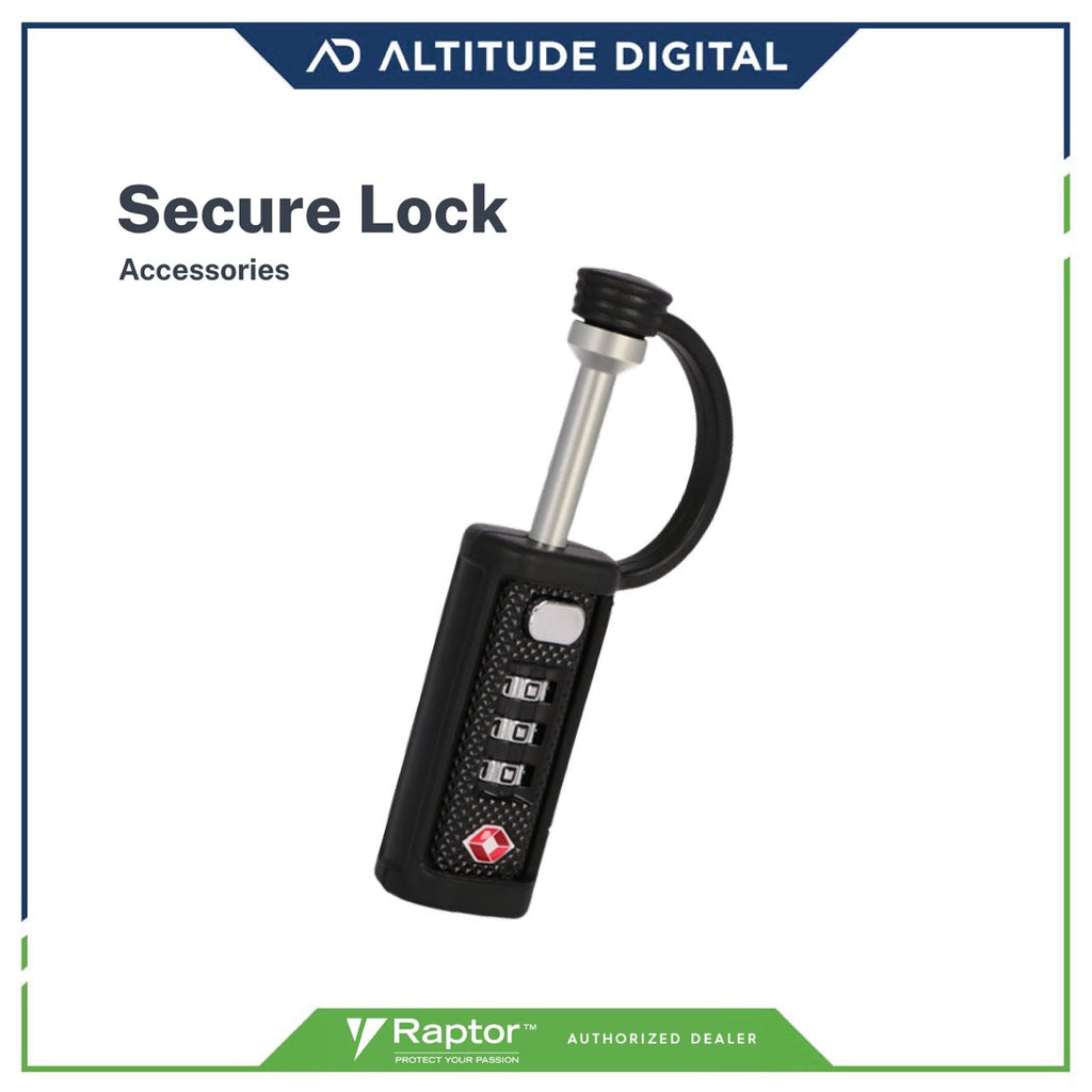 Raptor Case Accessory Secure Lock (Black)