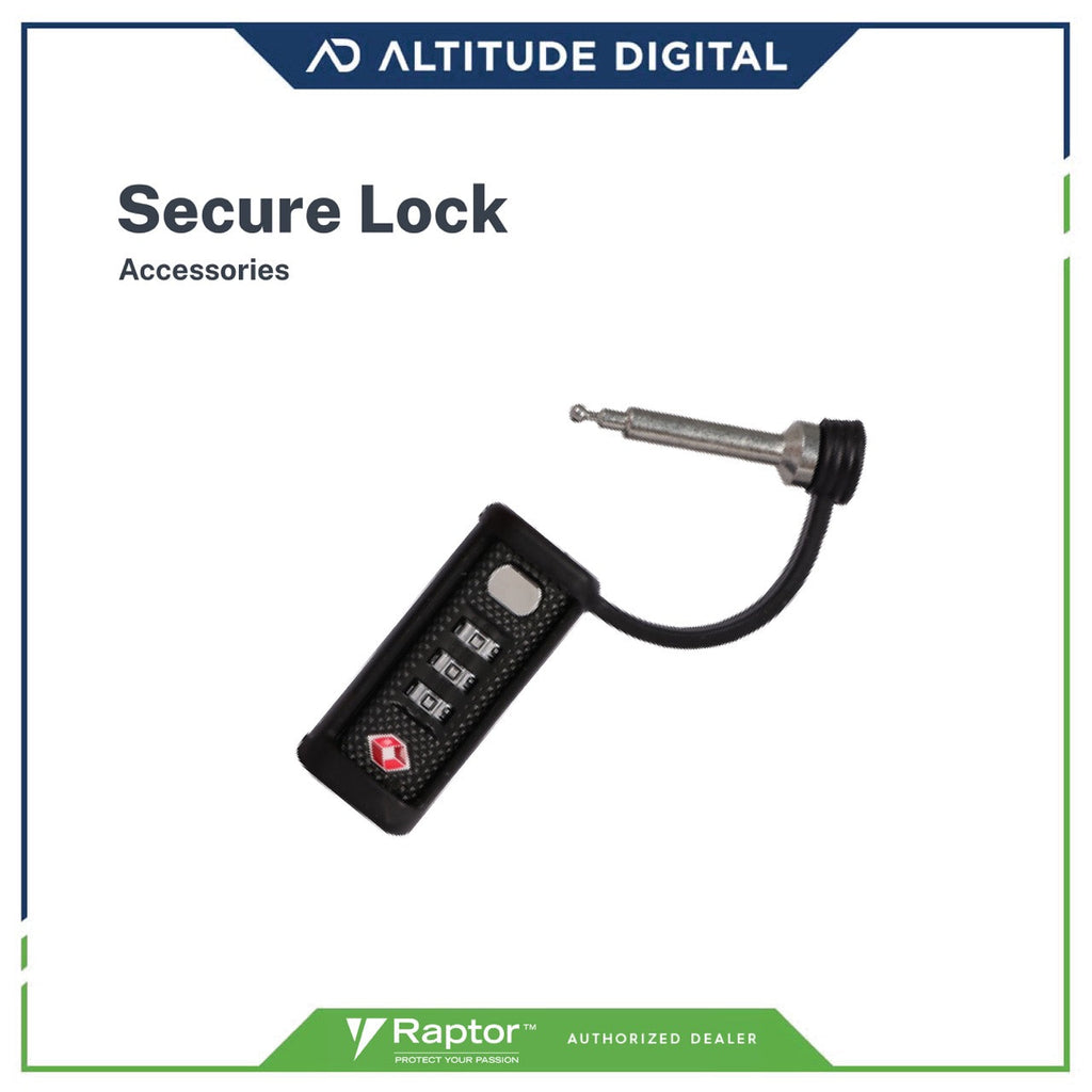 Raptor Case Accessory Secure Lock (Black)